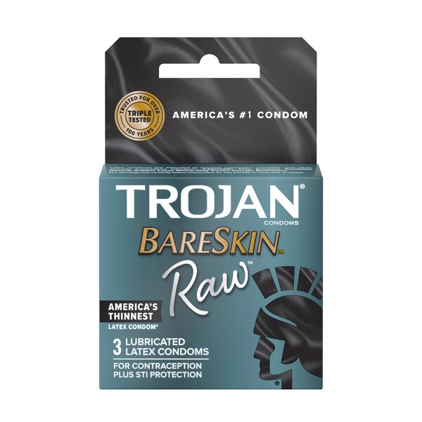 Trojan BareSkin Raw Lubricated Latex Condoms