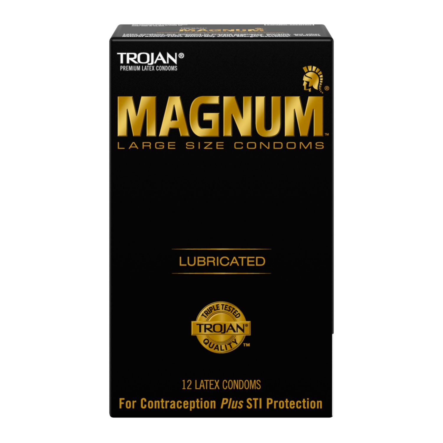 Trojan Magnum Large Lubricated Latex Condoms