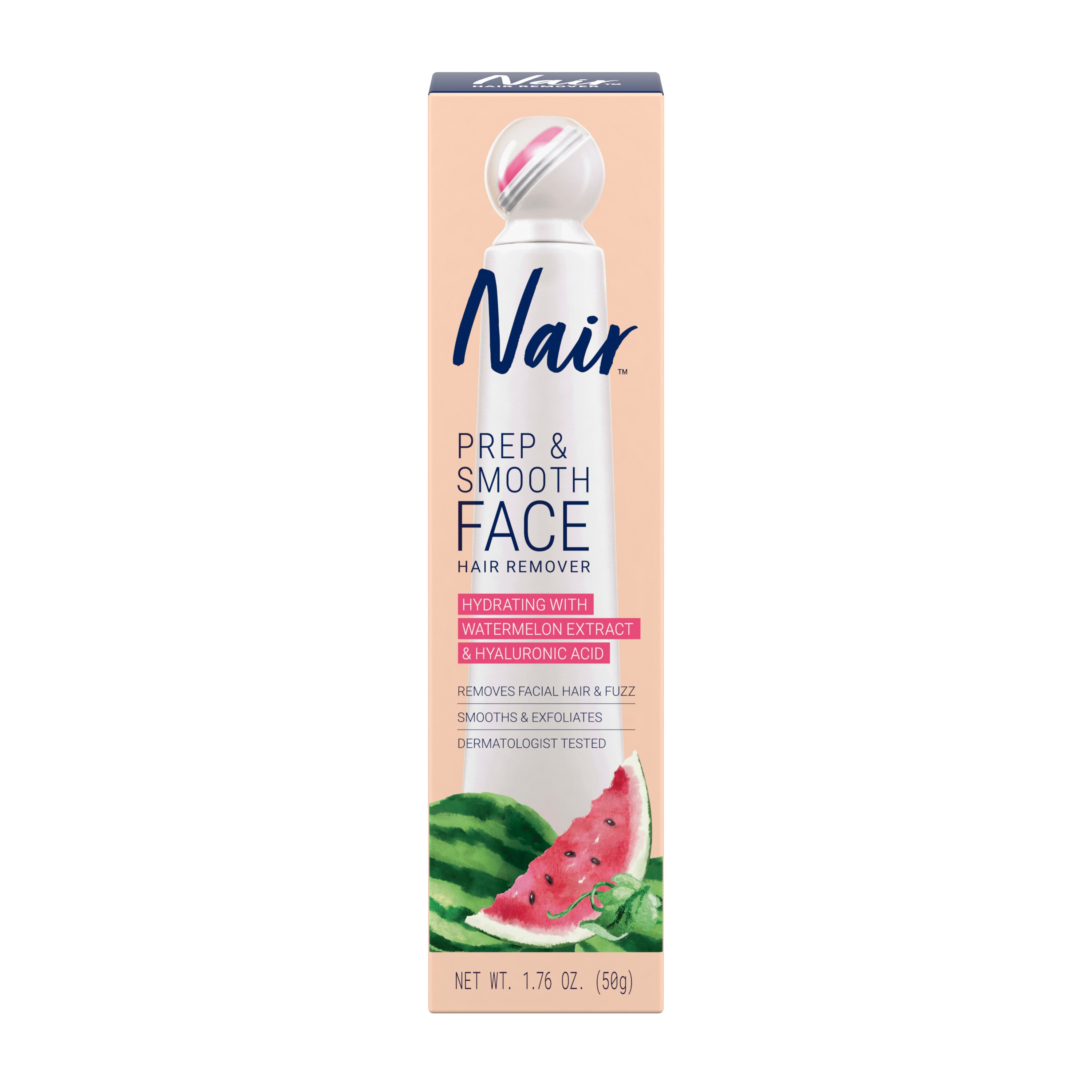 Nair Prep & Smooth Face Hair Remover, Watermelon