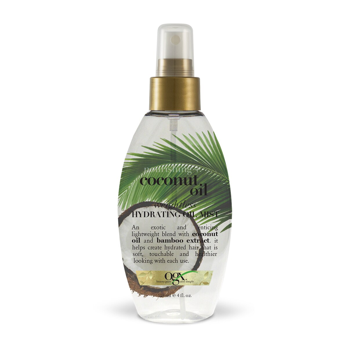 OGX Nourishing Coconut Oil Weightless Hydrating Oil Mist, 4 OZ