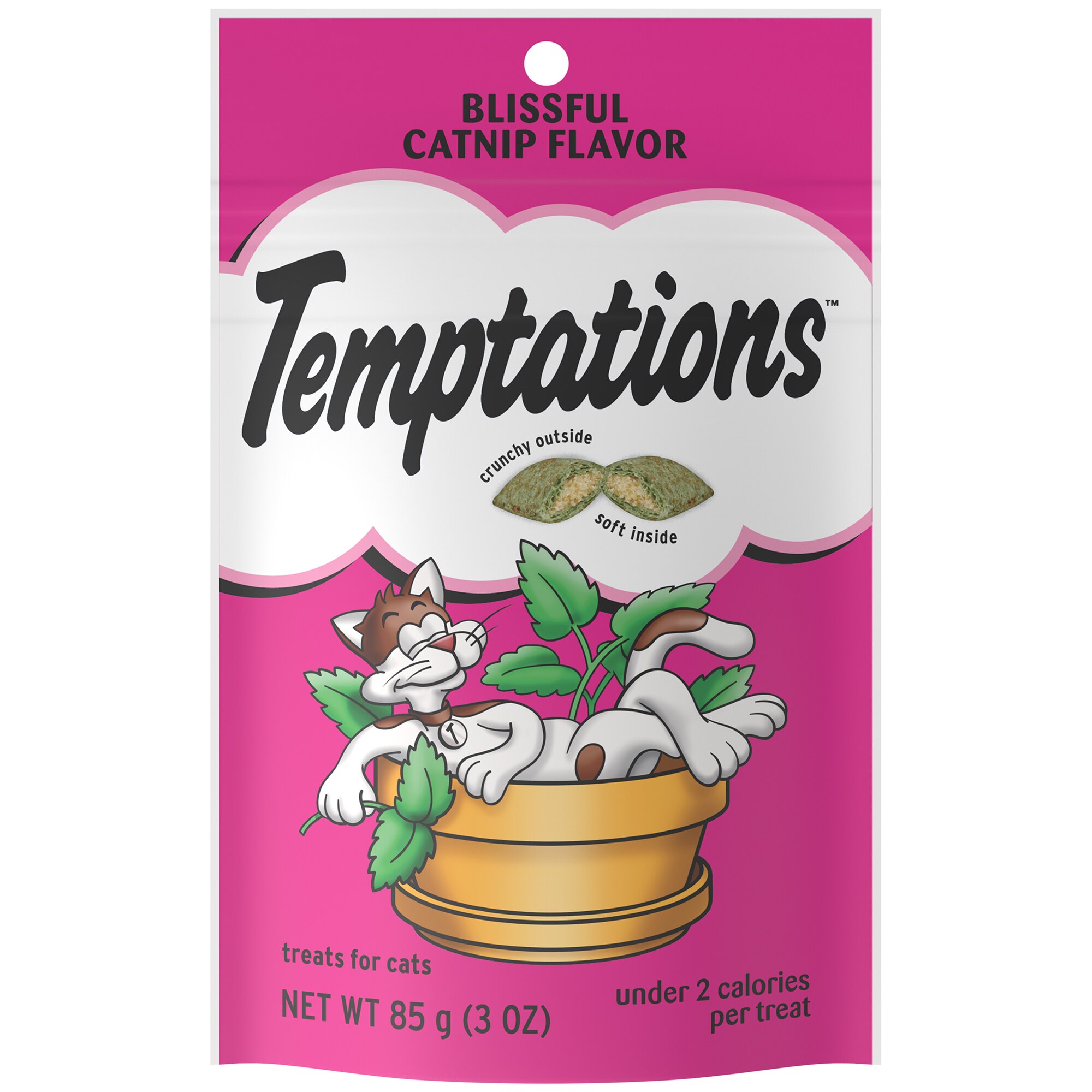 Temptations Classic Treats for Cats, Blissful Catnip Flavor, 3 OZ