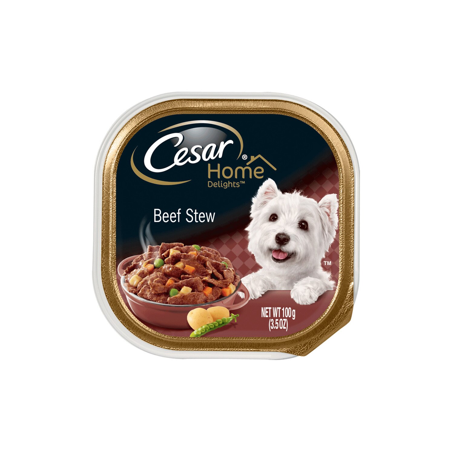 Cesar Home Delights Beef Stew Dog Food Tray