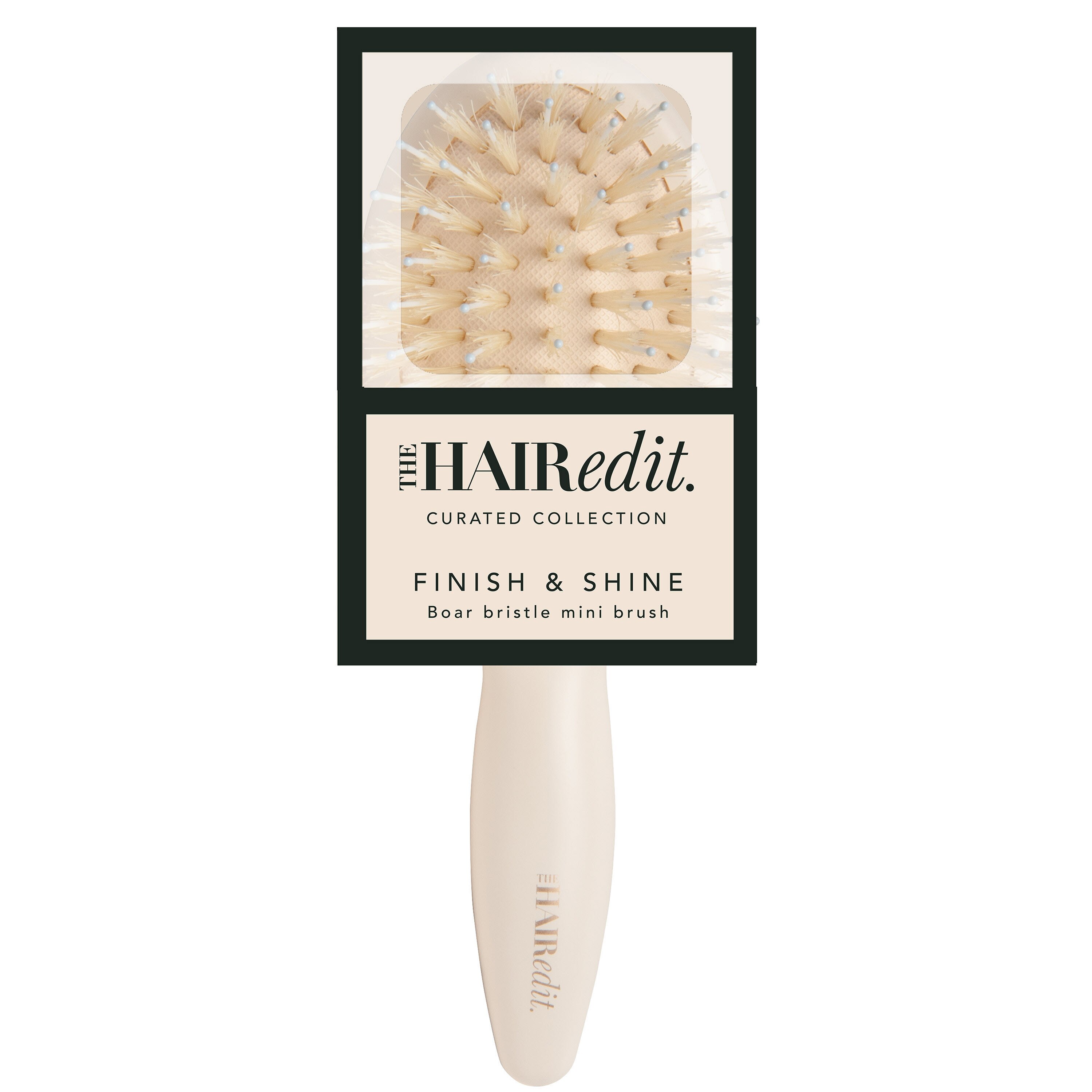 The Hair Edit Finish & Shine Boar Bristle Mini Brush