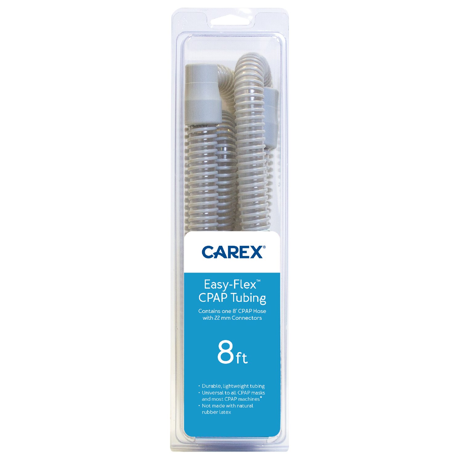 Carex Easy-Flex CPAP Tubing with 22mm Connectors,  8 FT