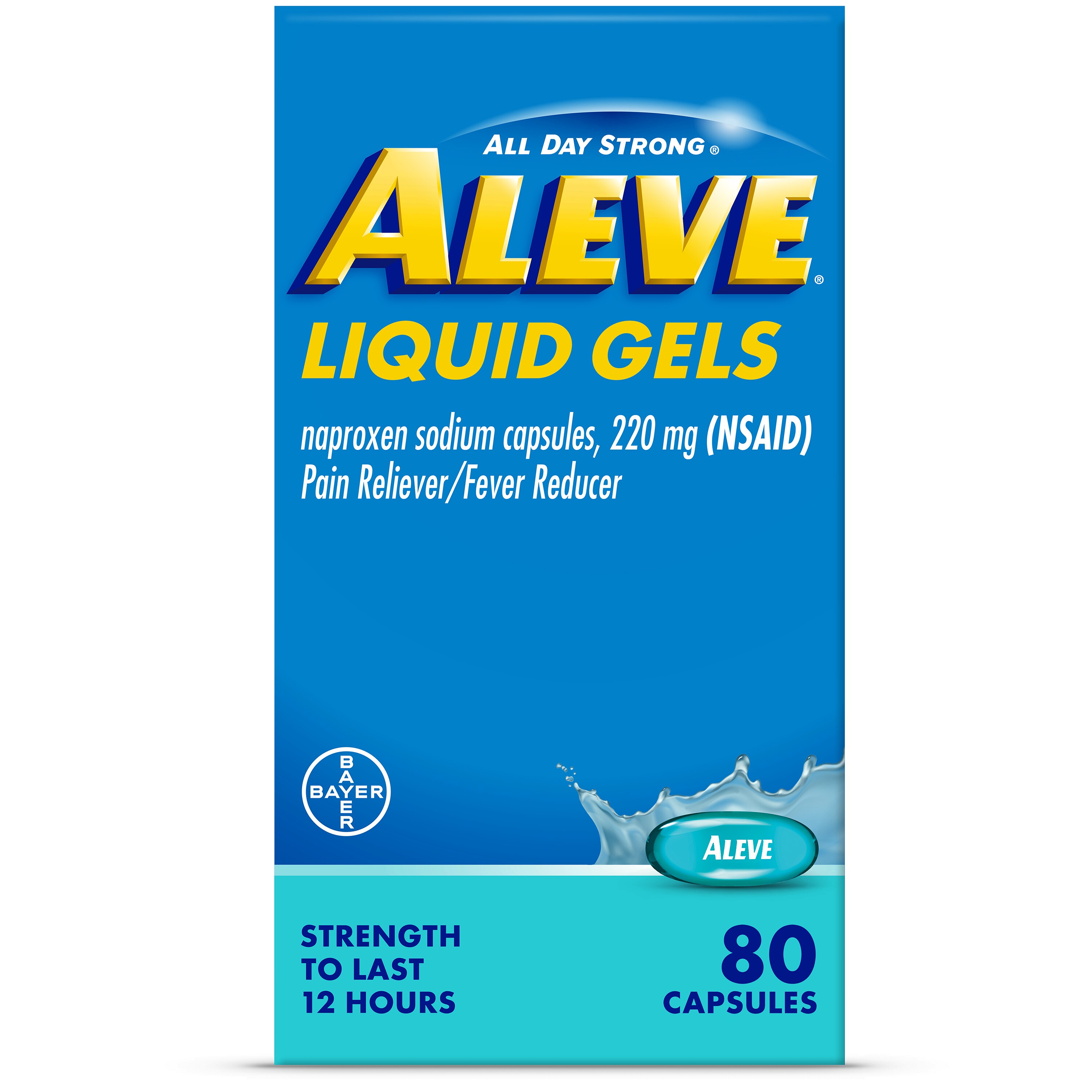 Aleve Liqui-Gels Easy Open Arthritis Cap 220 MG Naproxen Sodium Capsules