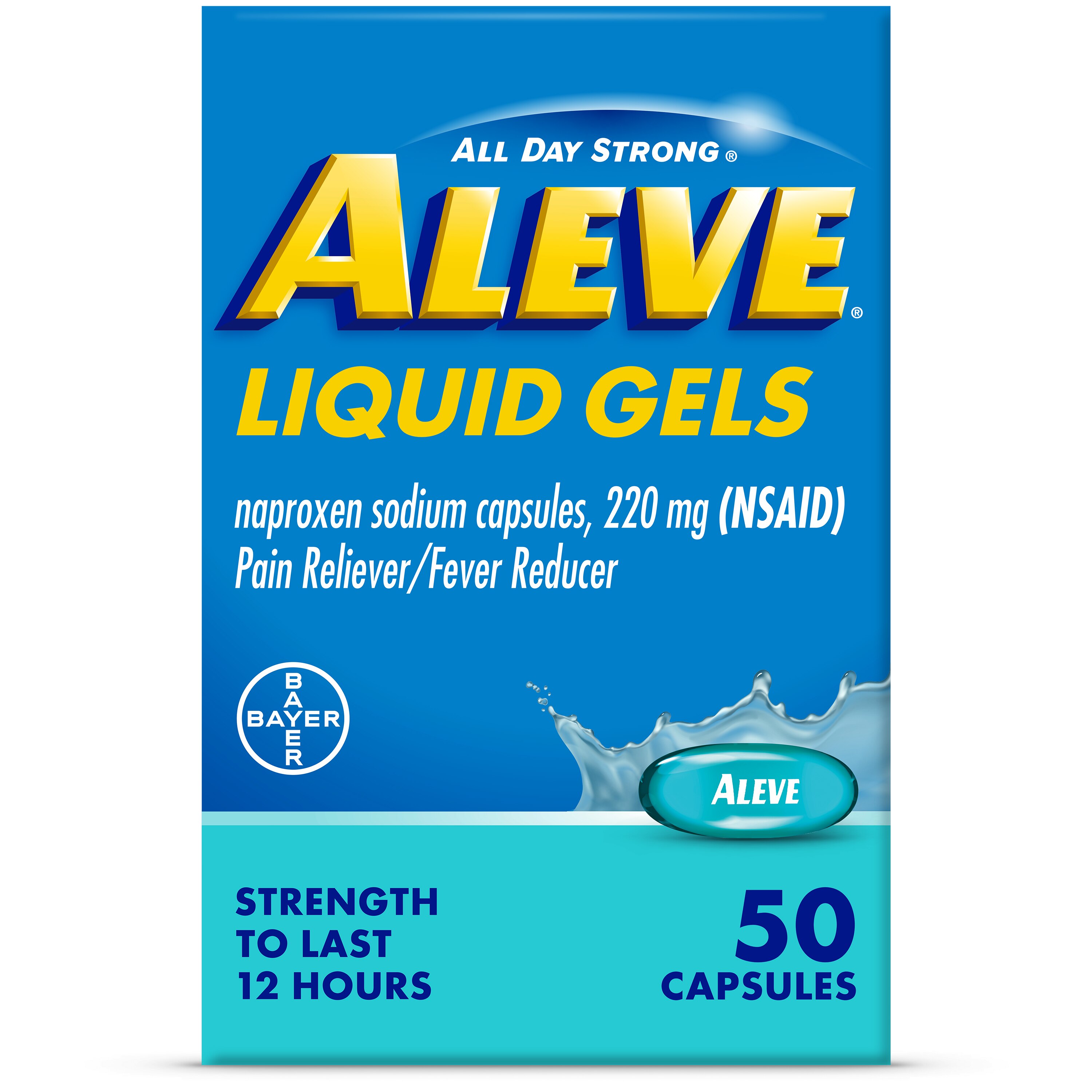 Aleve Liqui-Gels Easy Open Arthritis Cap 220 MG Naproxen Sodium Capsules