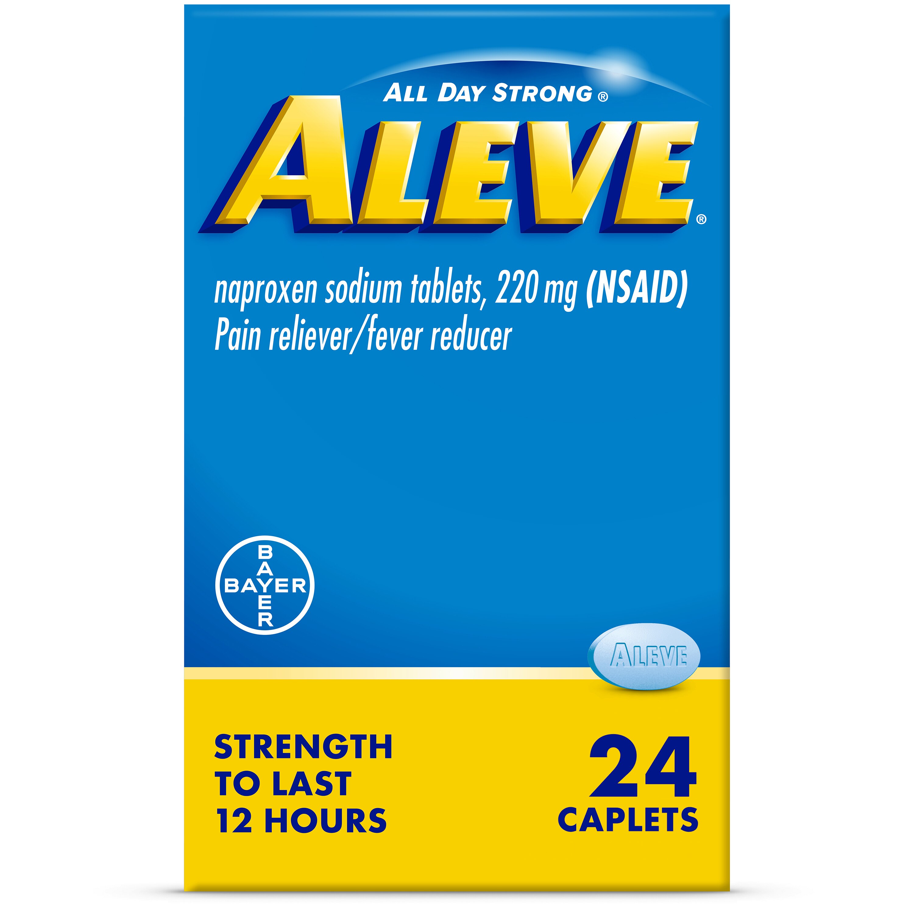 Aleve Pain Relief Naproxen Sodium Caplets