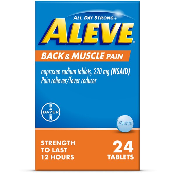 Aleve Back & Muscle Pain Relief Naproxen Sodium Tablets