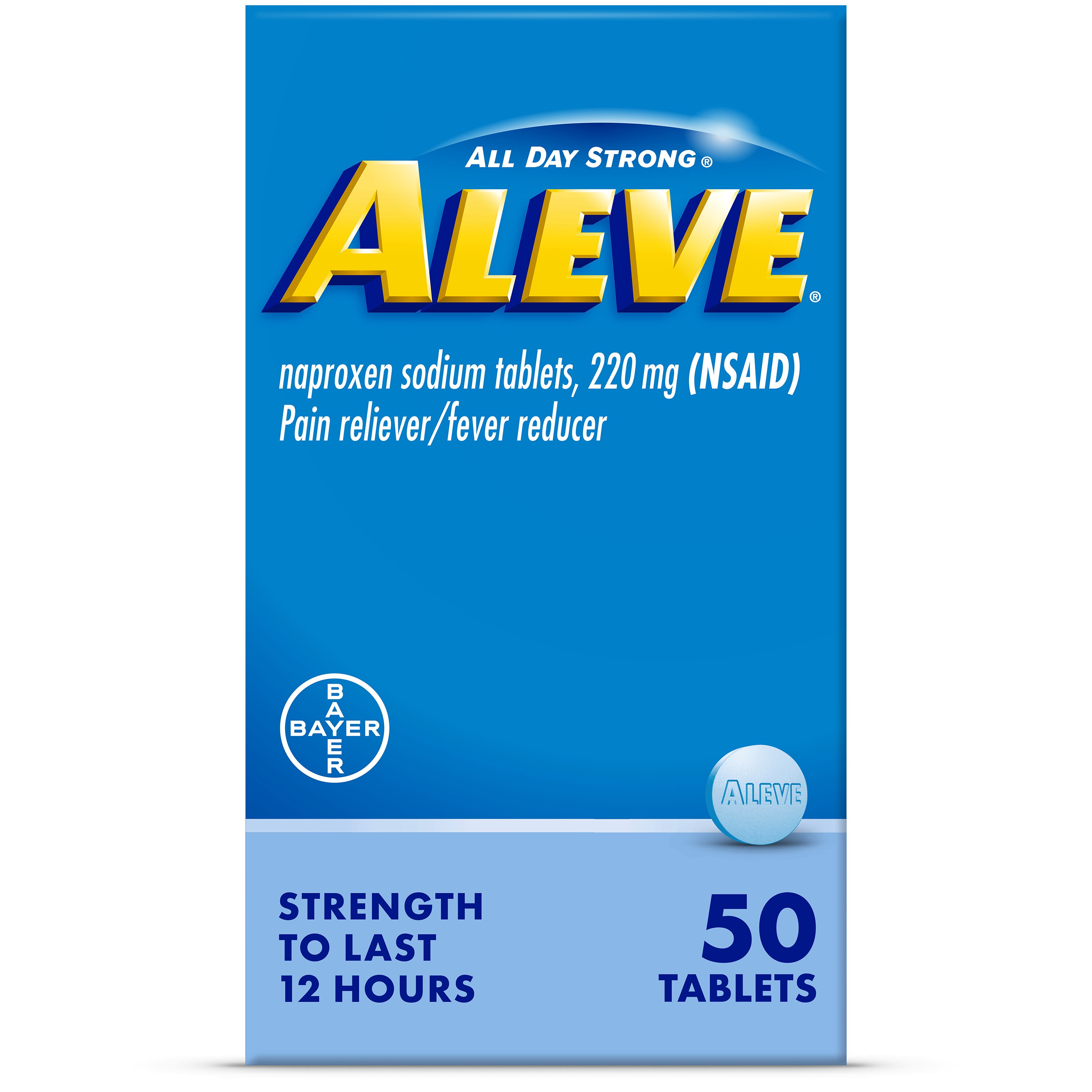 Aleve Pain Relief Naproxen Sodium Tablets