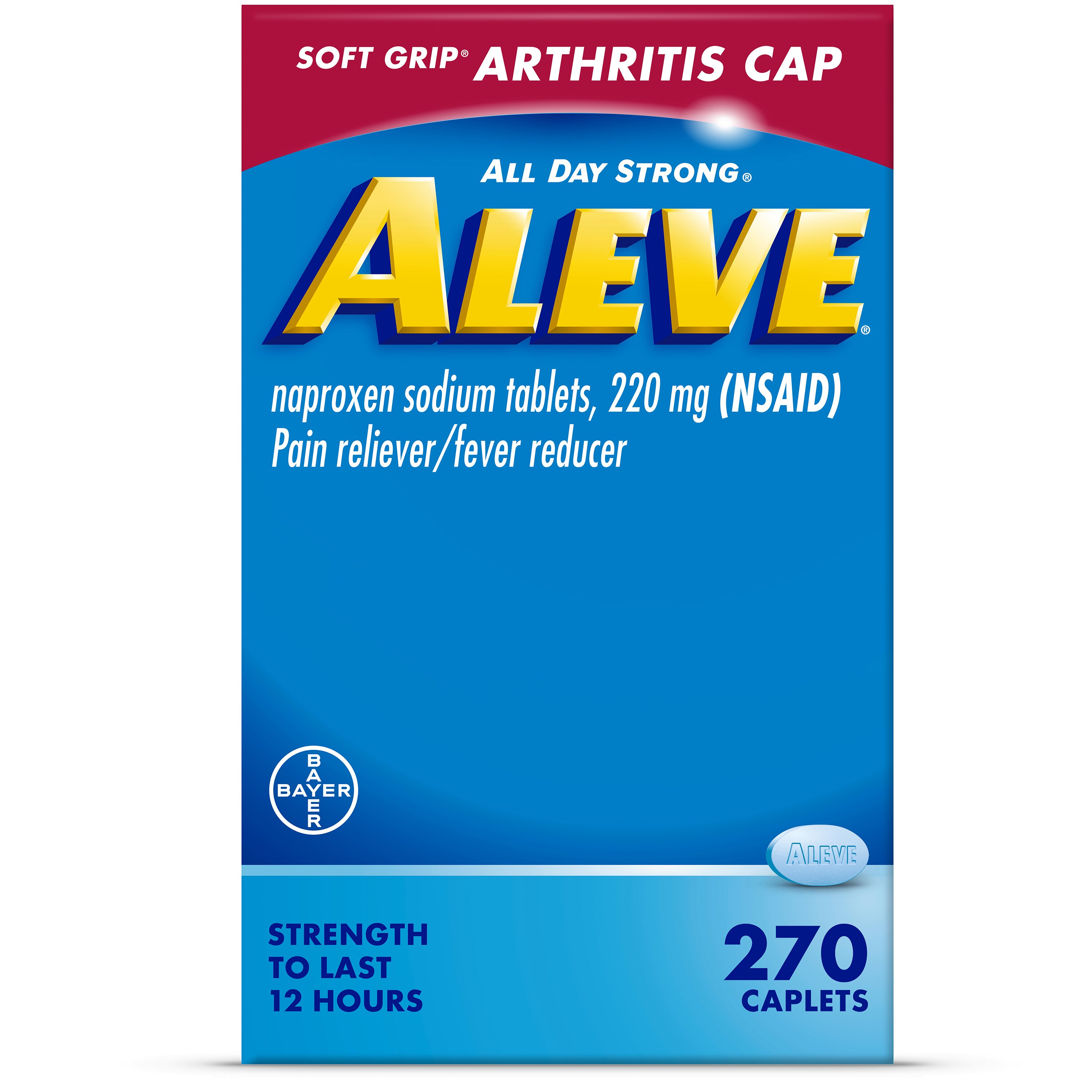 Aleve Soft Grip Arthritis Cap Naproxen Sodium Caplets