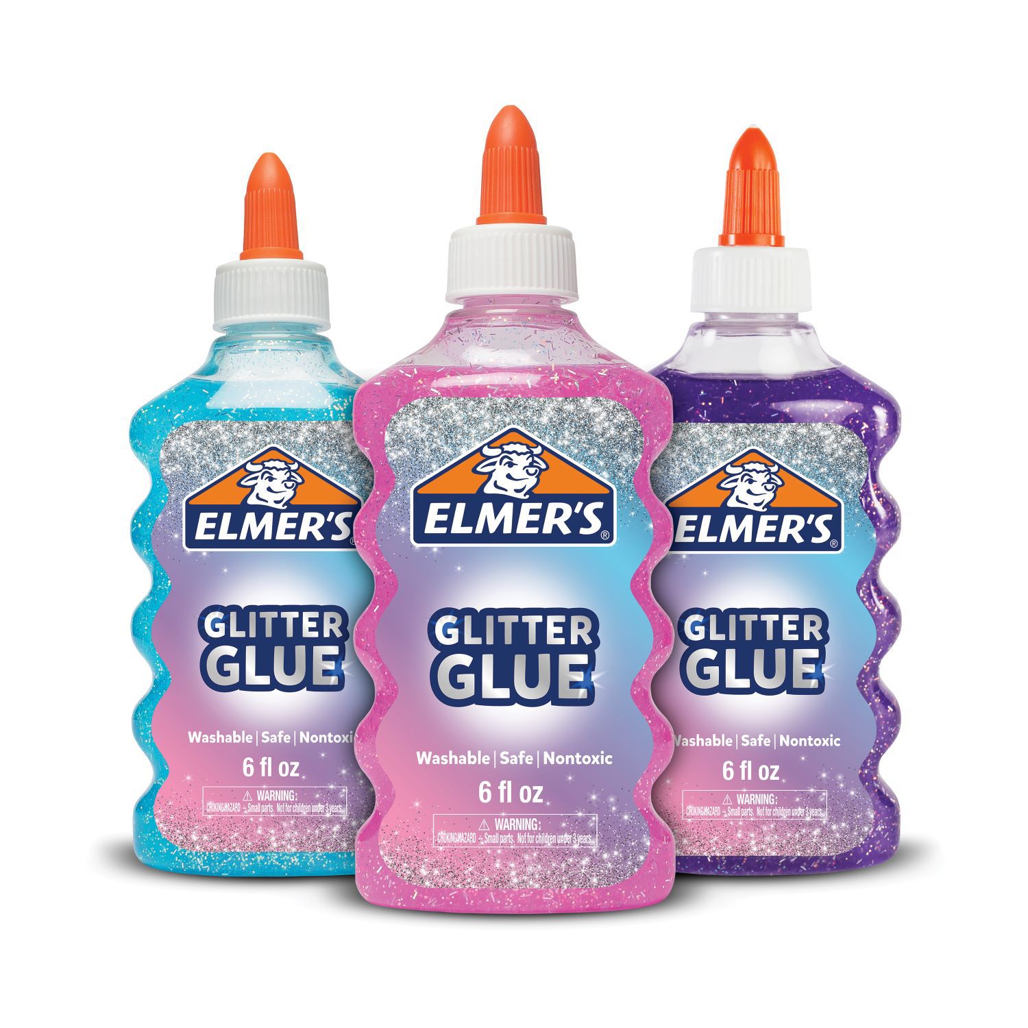Elmer's Classic Washable Glitter Glue, Assorted Colors