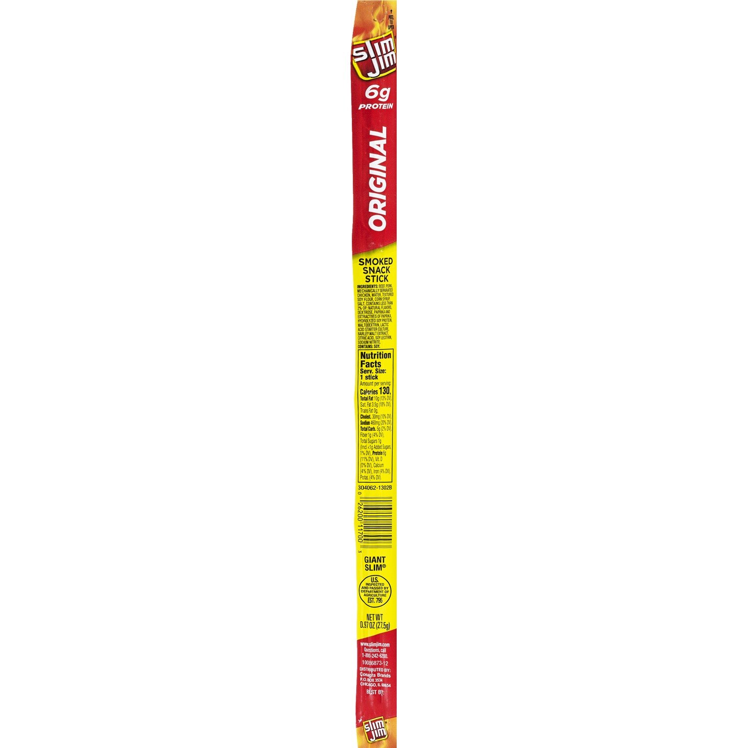 Slim Jim Original Smoked Snack Stick, 0.97 oz