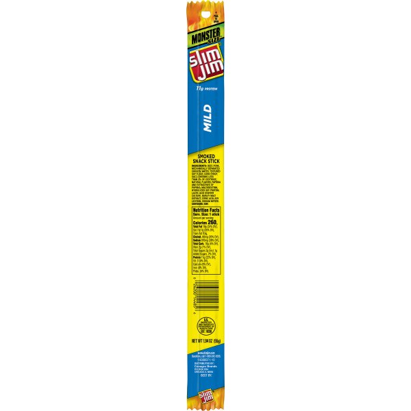 Slim Jim Mild Monster Size Smoked Snack Stick, 1.94 oz