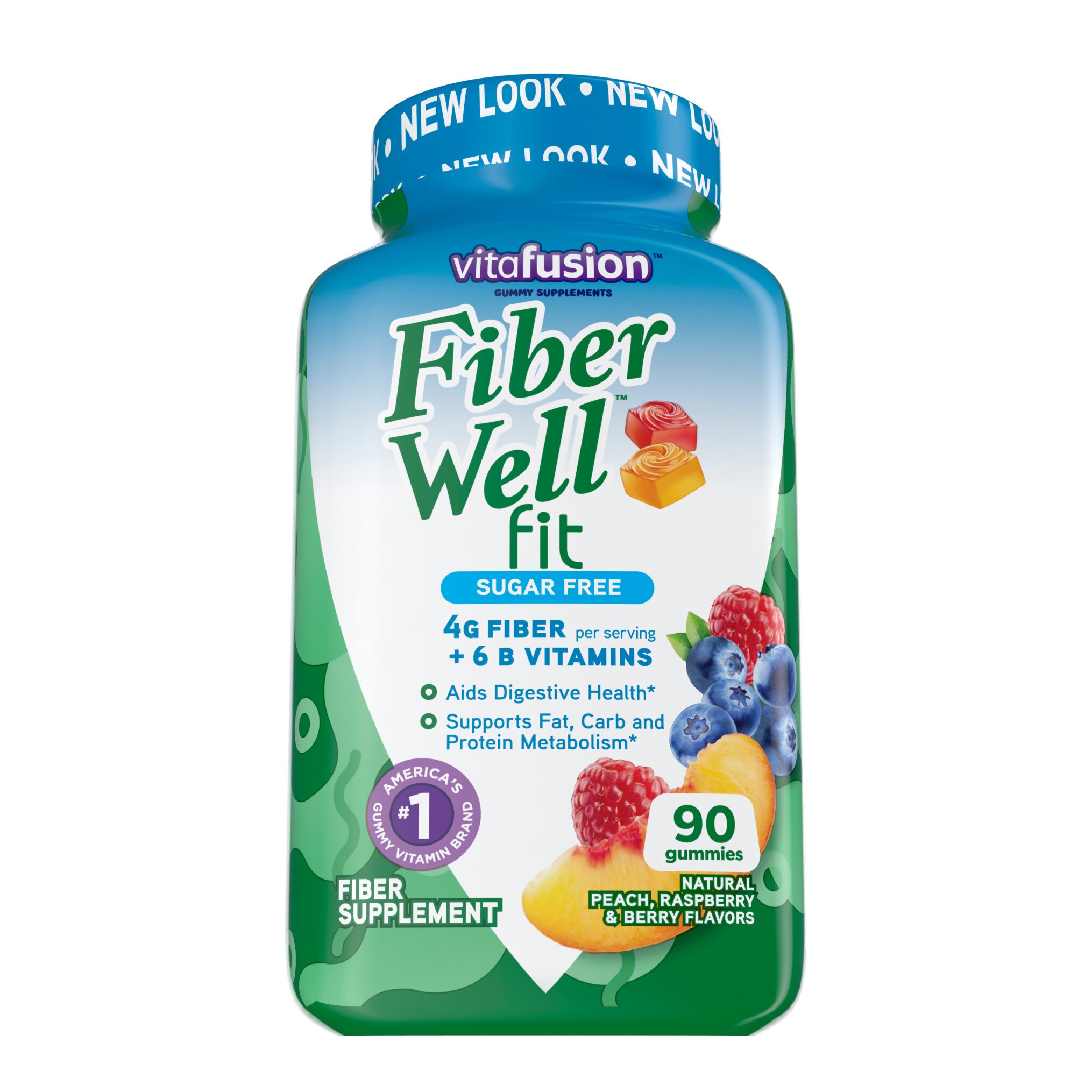 Vitafusion Fiber Well Fit Sugar Free Gummies