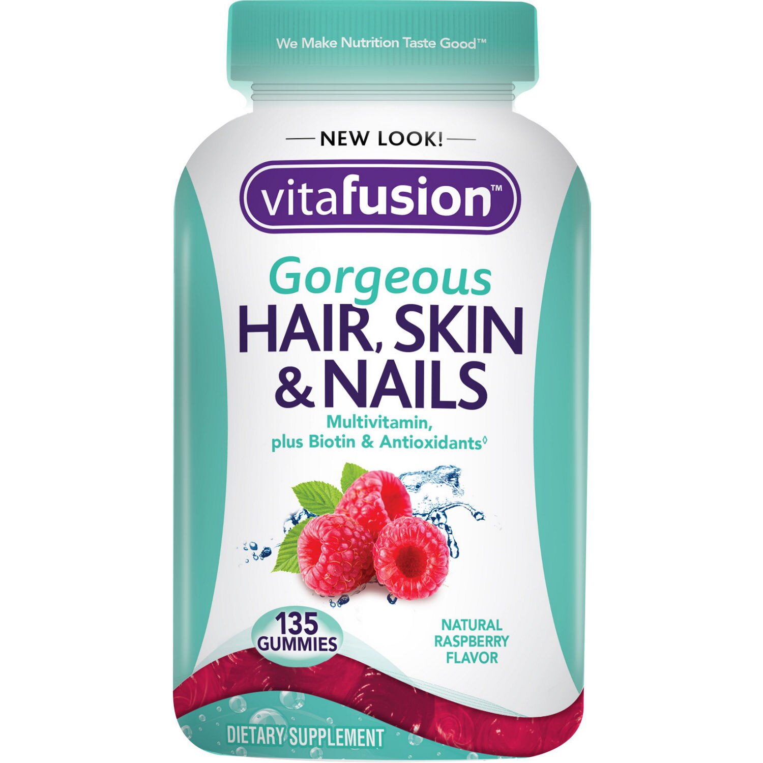 Vitafusion Hair, Skin & Nails Gummies, Mixed Berry, 120 CT