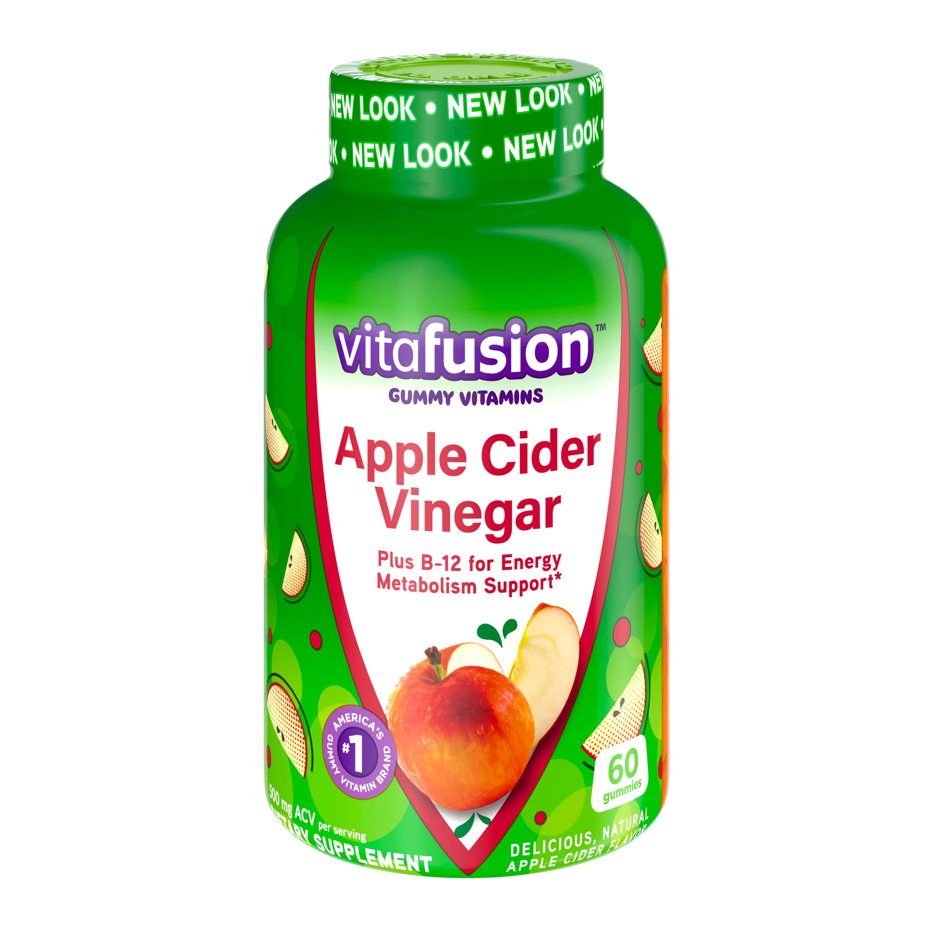 Vitafusion Apple Cider Vinegar Gummy Vitamins, 60 CT