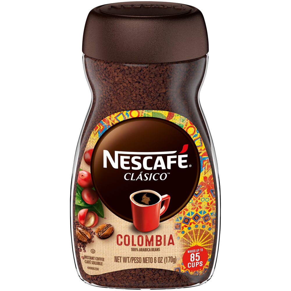 Nescafe Clasico Colombia Instant Coffee, 6 oz