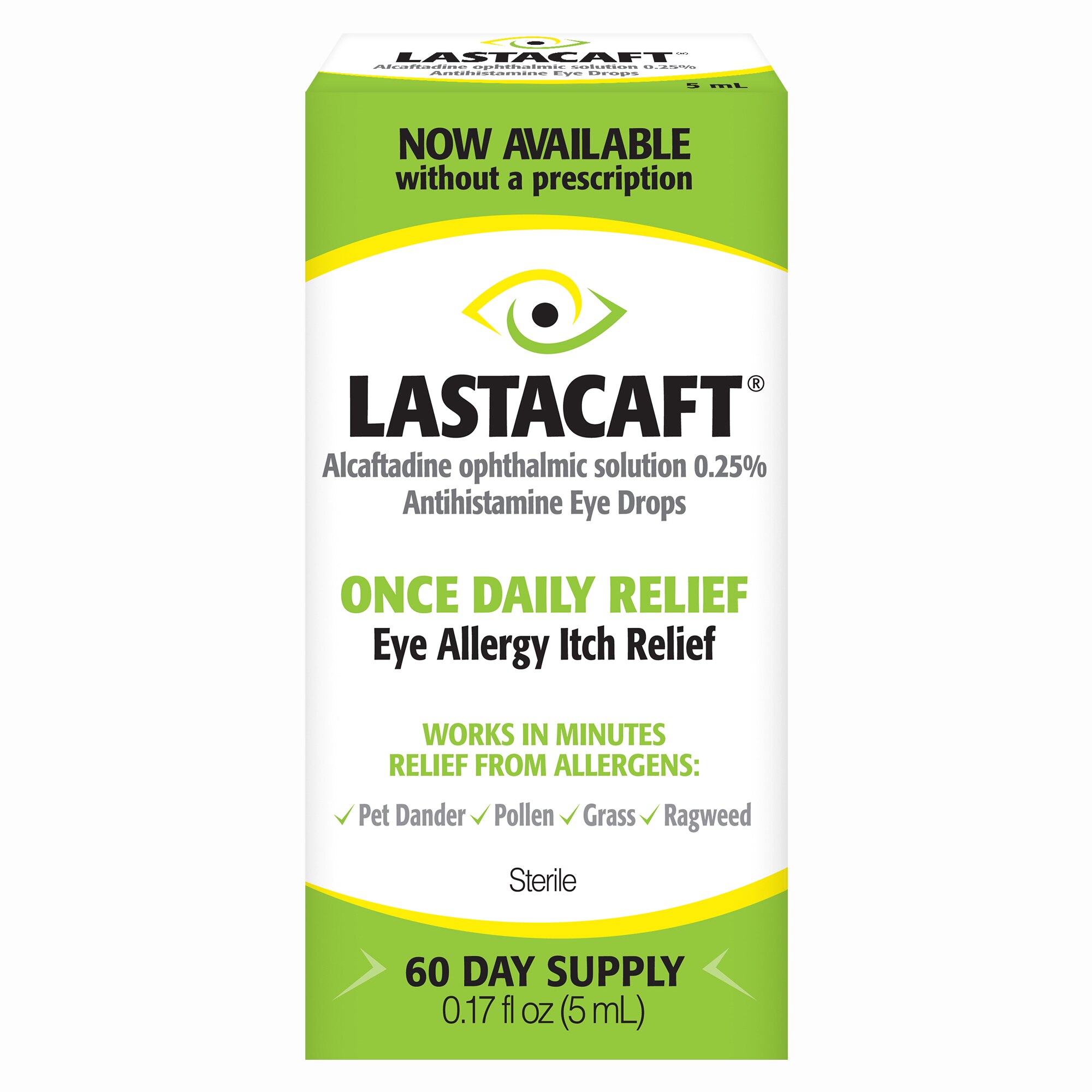 Lastacaft Once Daily Eye Allergy Itch Relief Drops