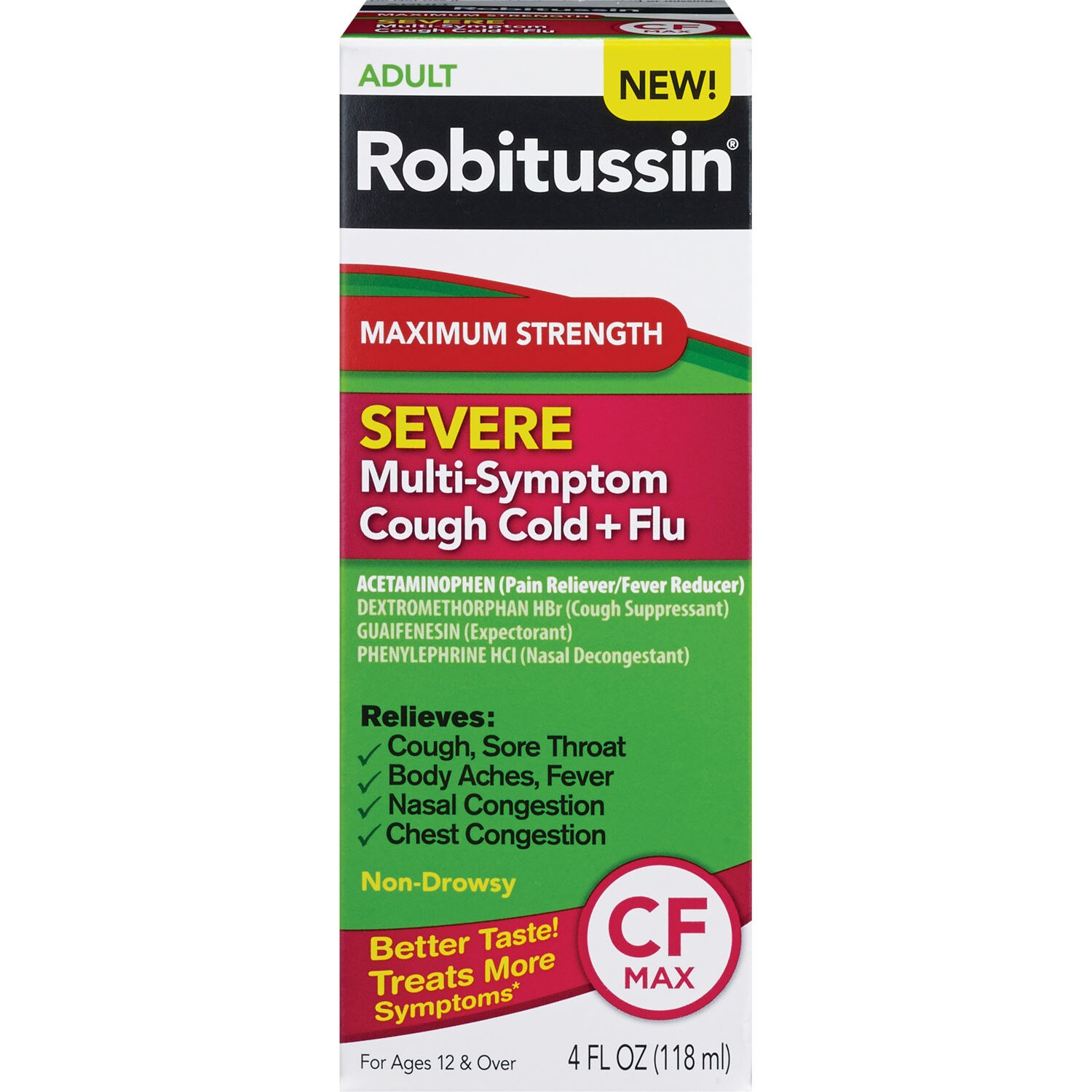 Robitussin Peak Cold Multi-Symptom Nighttime Cold Liquid