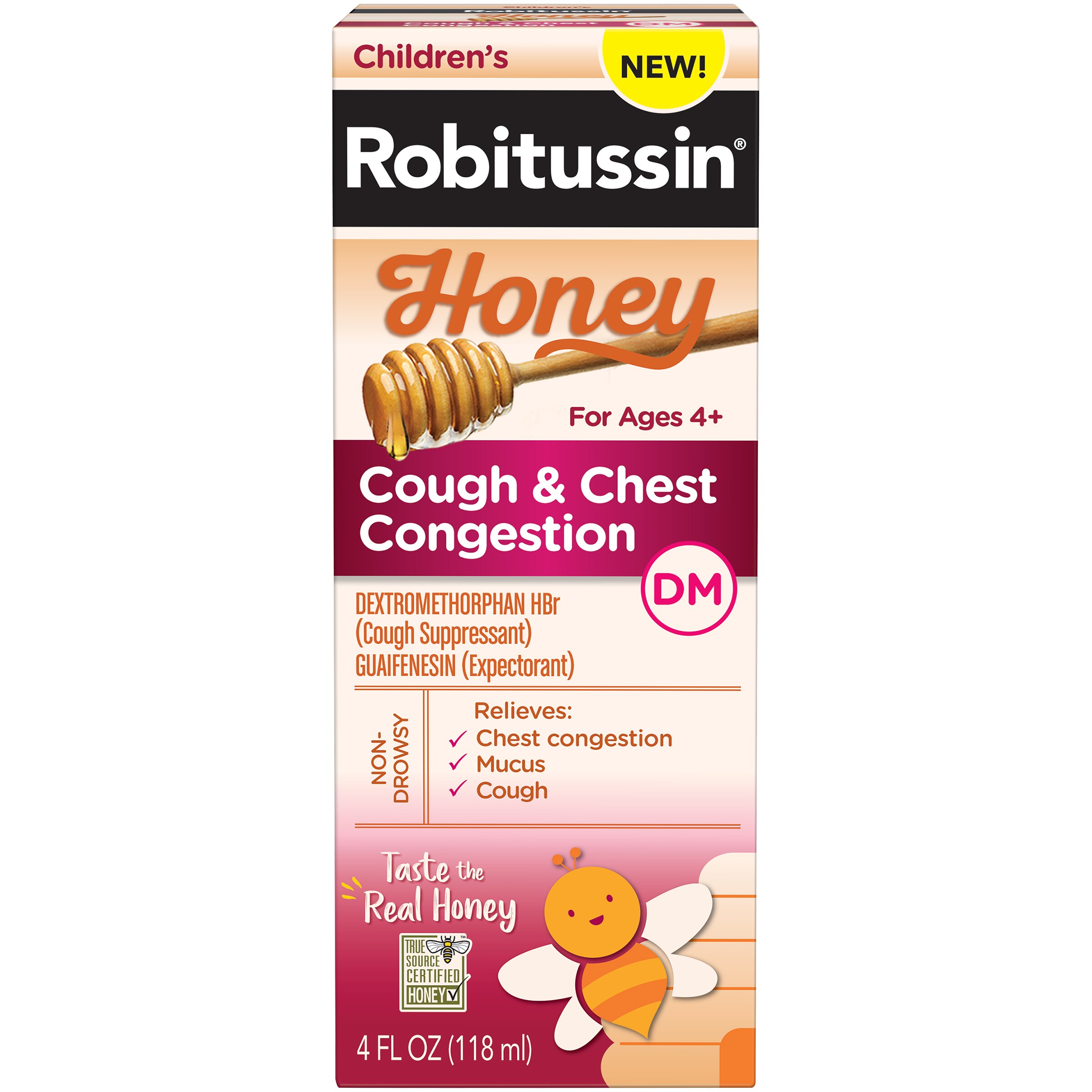 Robitussin Children's Honey Cough & Chest Congestion, 4 OZ