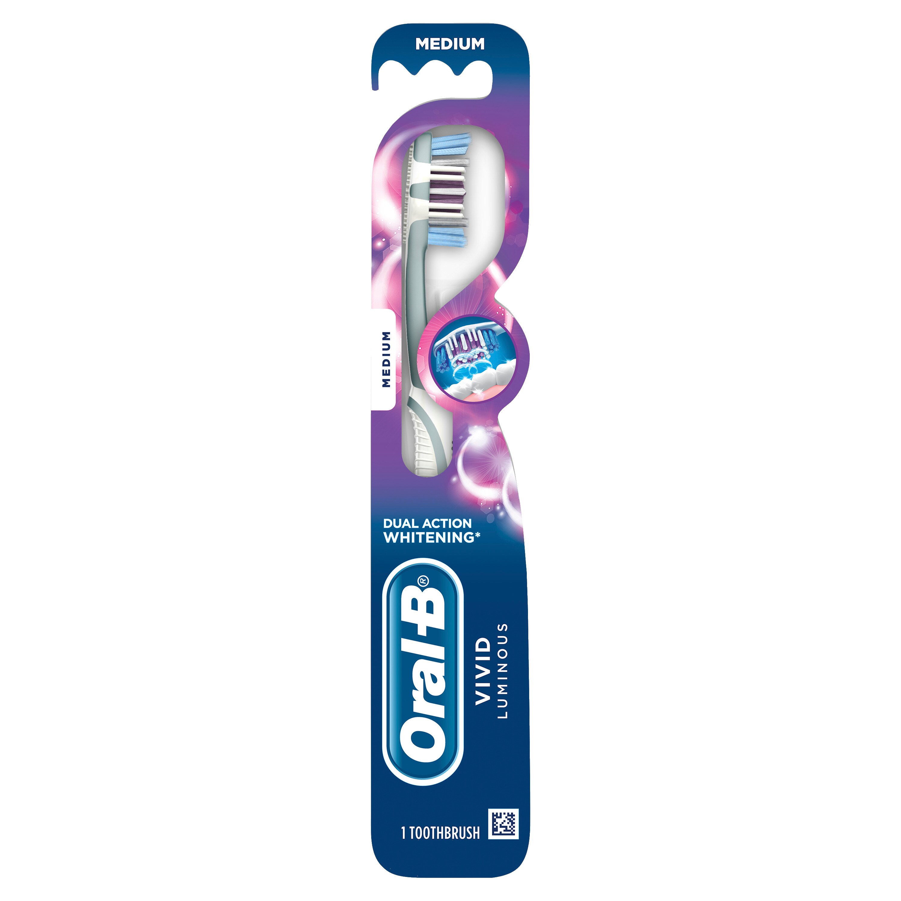 Oral-B Vivid Whitening Toothbrush, Medium Bristle, 1 CT