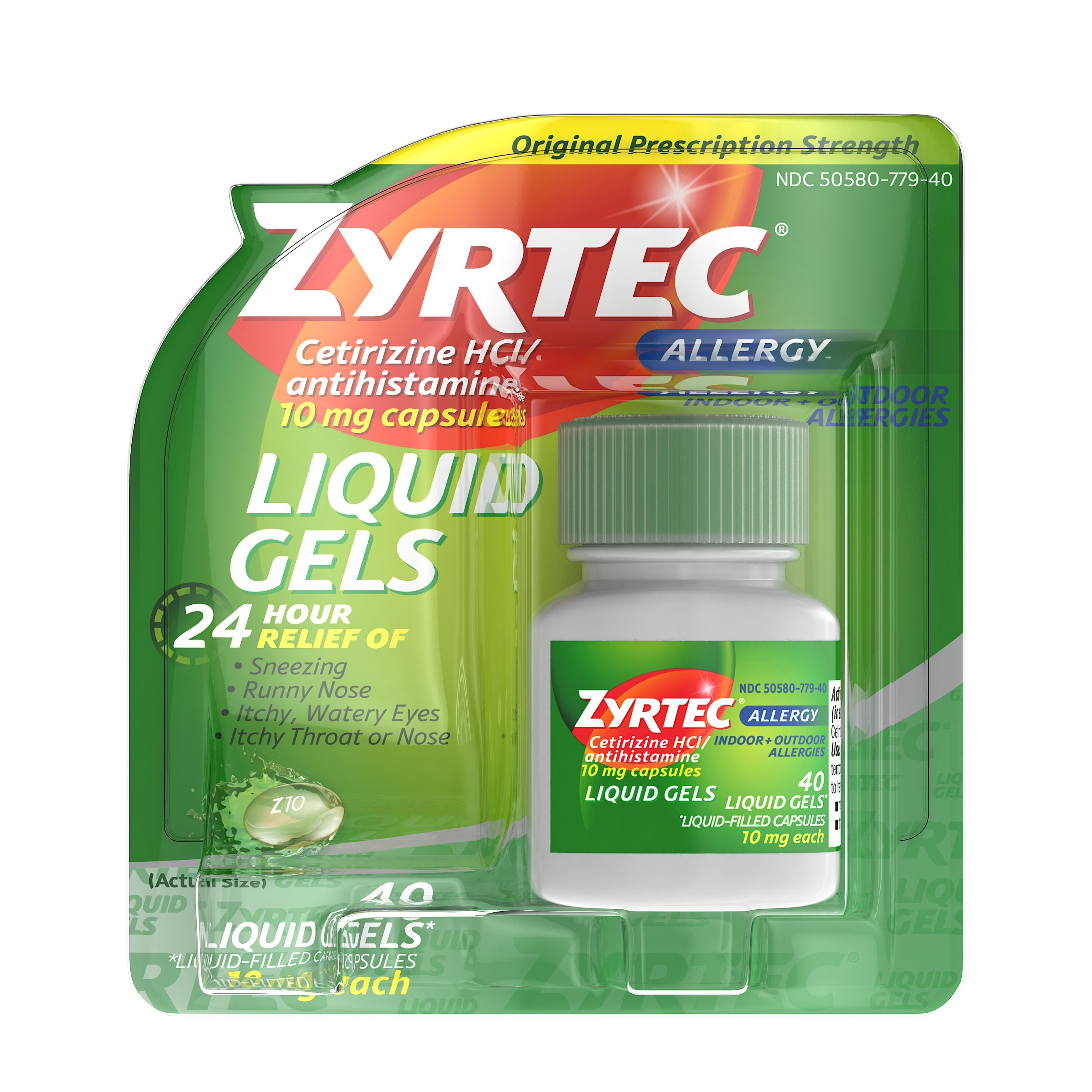 Zyrtec 24HR Allergy Relief Liquid Gels