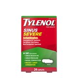 Tylenol Sinus Congestion and Pain Severe Caplets, 24 CT, thumbnail image 1 of 9