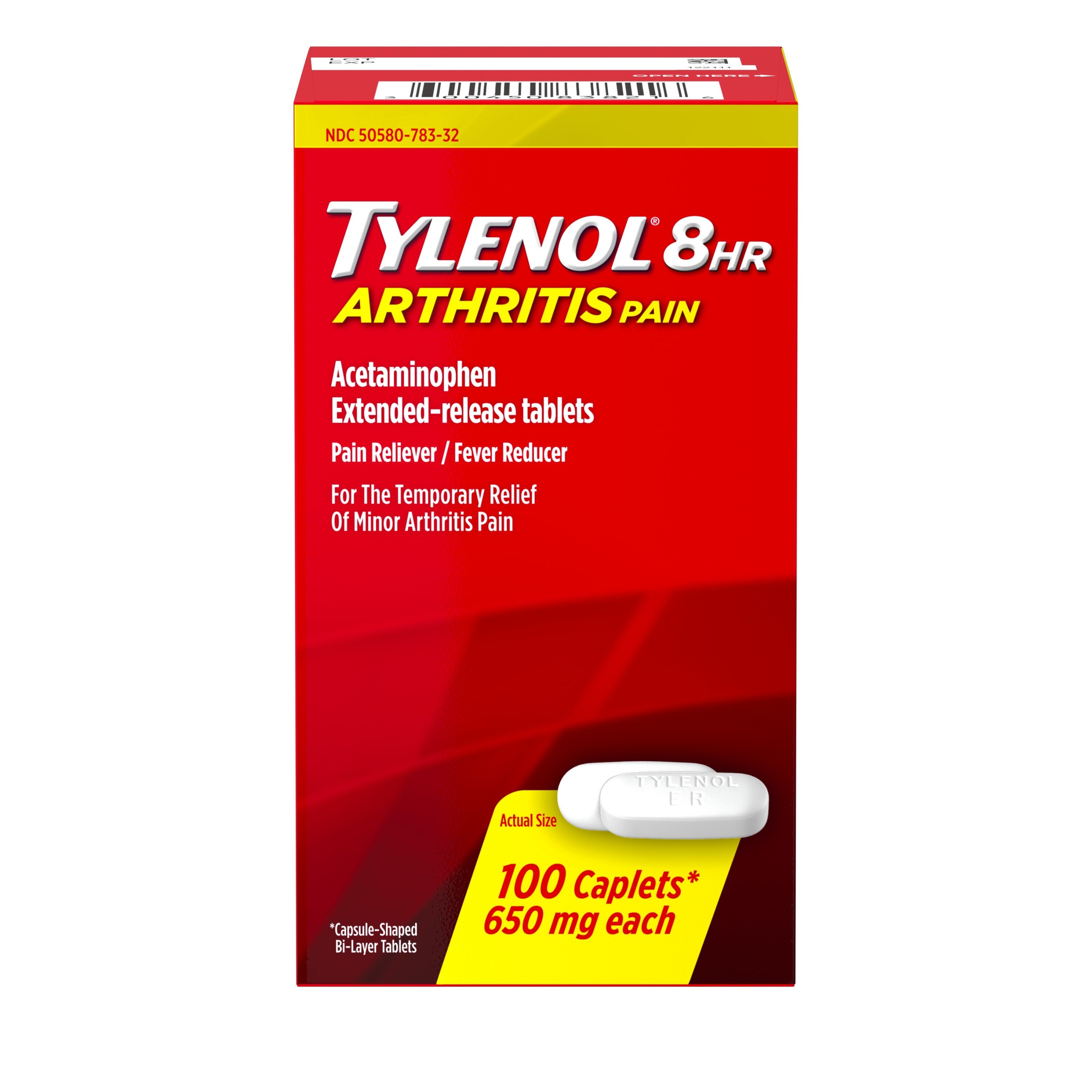 Tylenol 8 Hour Arthritis Joint Pain Acetaminophen Tablets