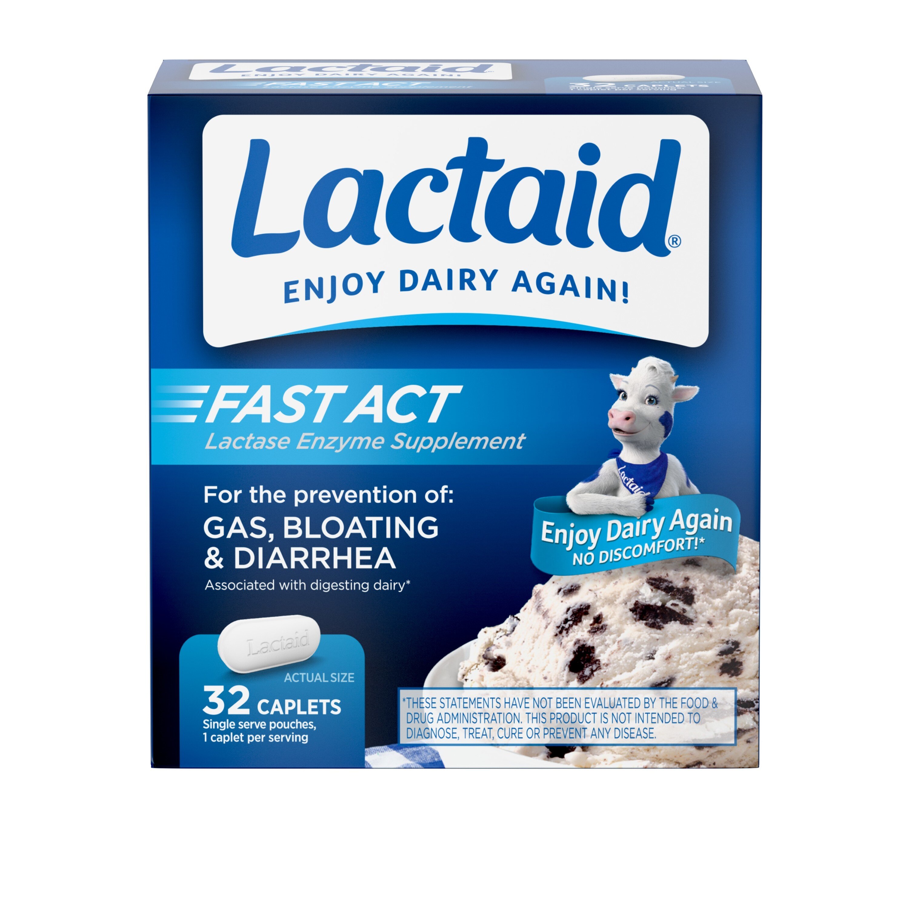 Lactaid Fast Act Lactose Intolerance Caplets