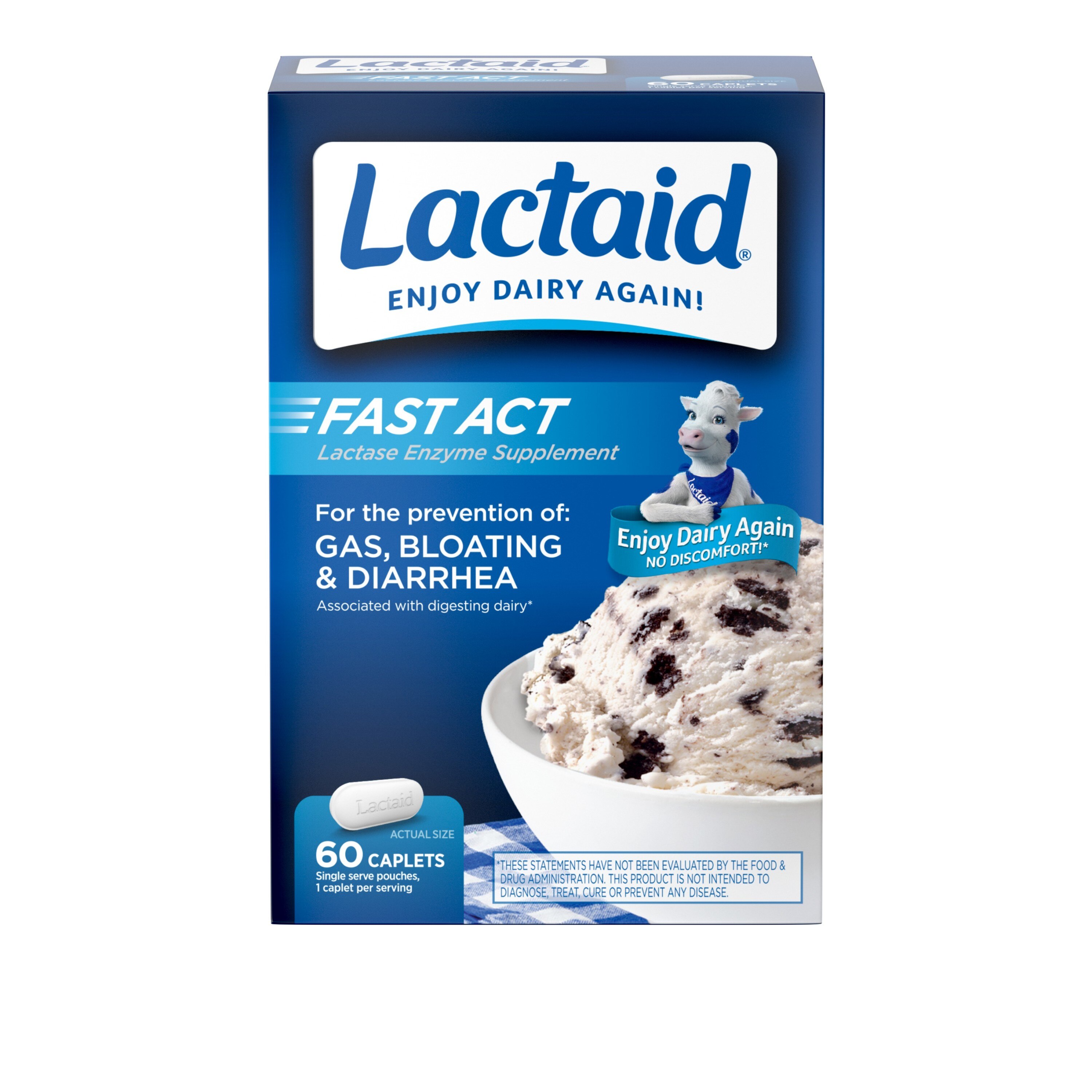 Lactaid Fast Act Lactose Intolerance Caplets