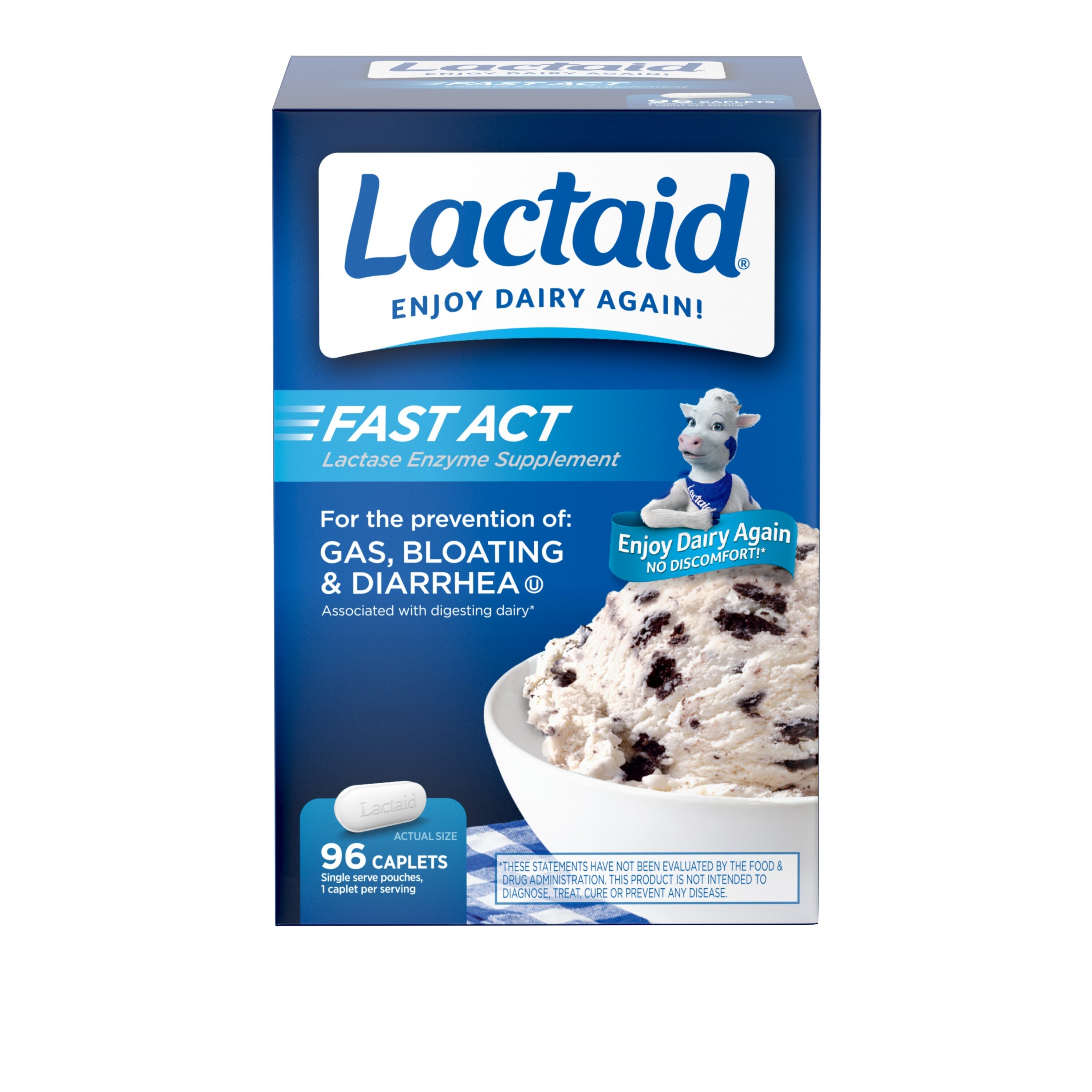 Lactaid Fast Act Lactose Intolerance Caplets