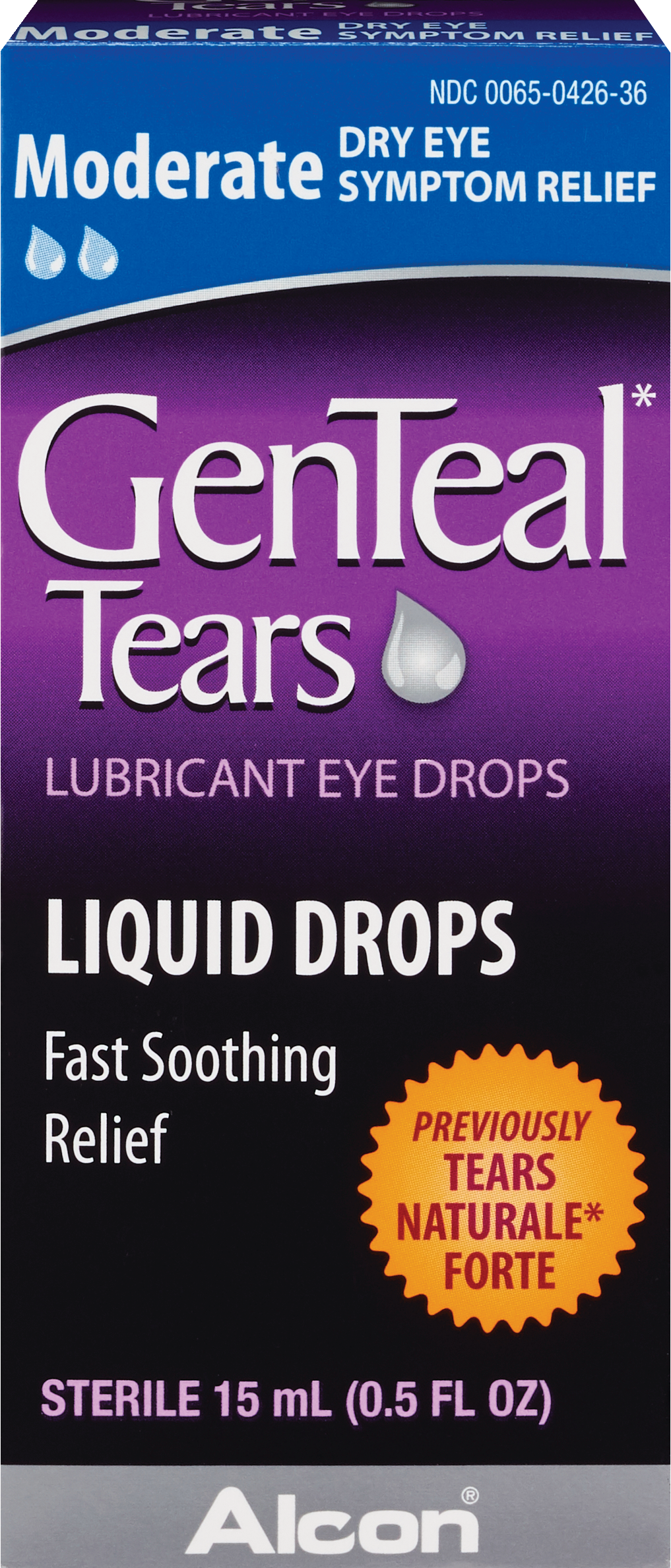 GenTeal Tears Lubricant Eye Drops, Moderate, .5 OZ