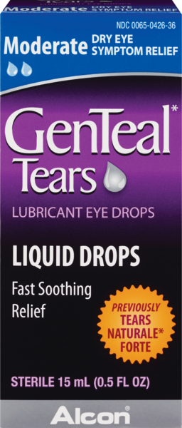 GenTeal Tears Lubricant Eye Drops, Moderate, .5 OZ