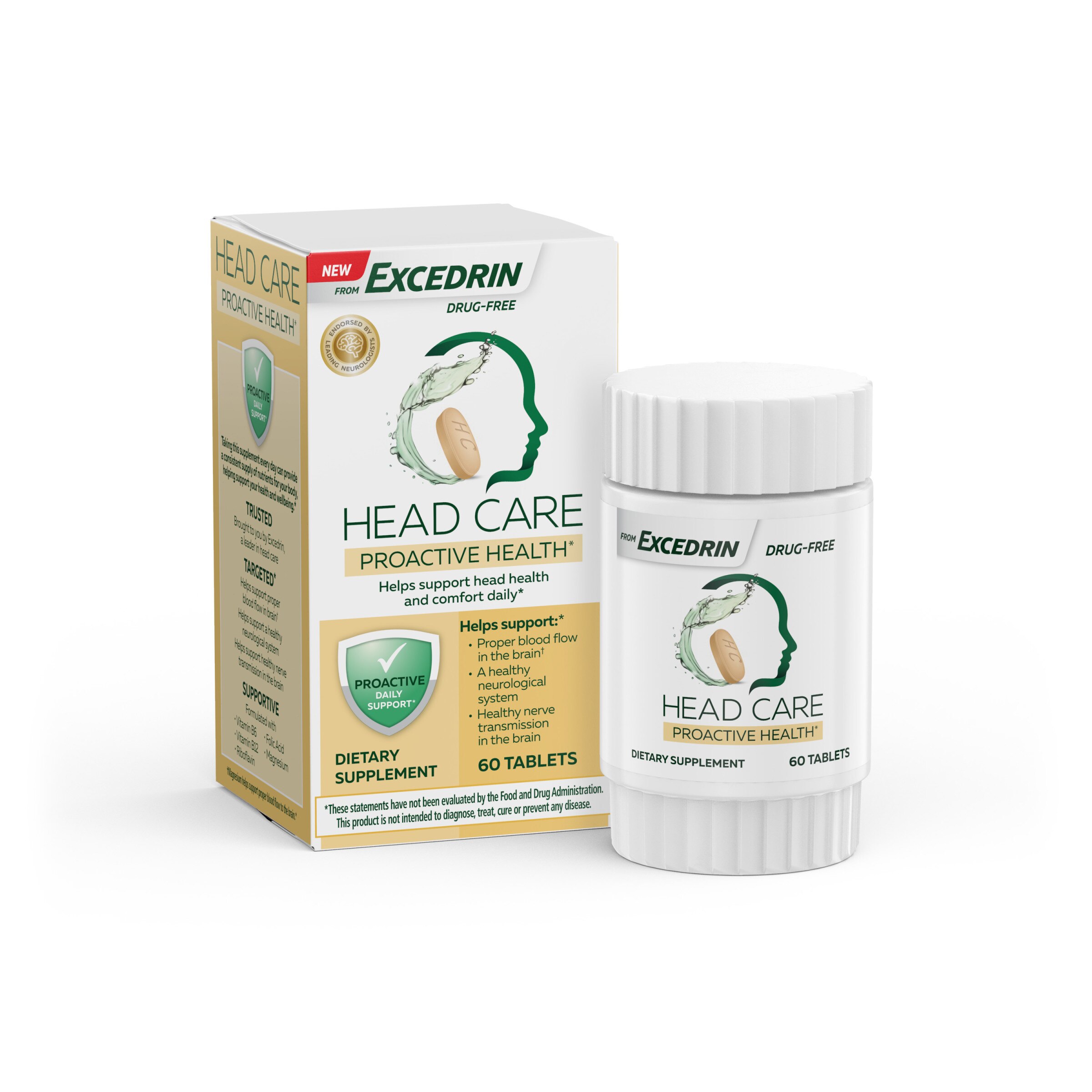Head Care Proactive Health From Excedrin Dietary Supplement