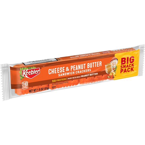 Keebler Cheese & Peanut Butter Sandwich Crackers, 1.8 oz