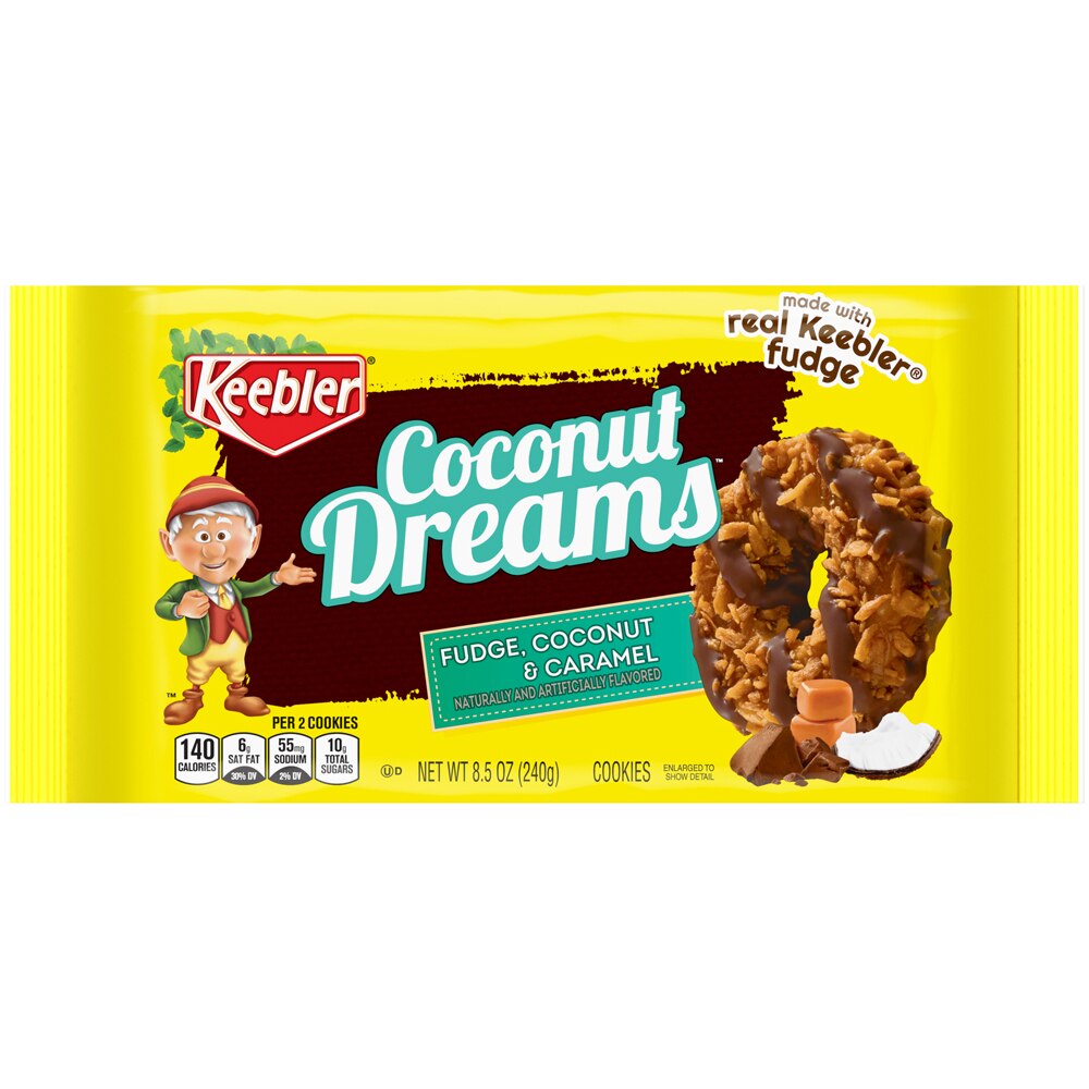 Keebler Fudge Shoppe Coconut Dreams Cookies, 8.5 oz