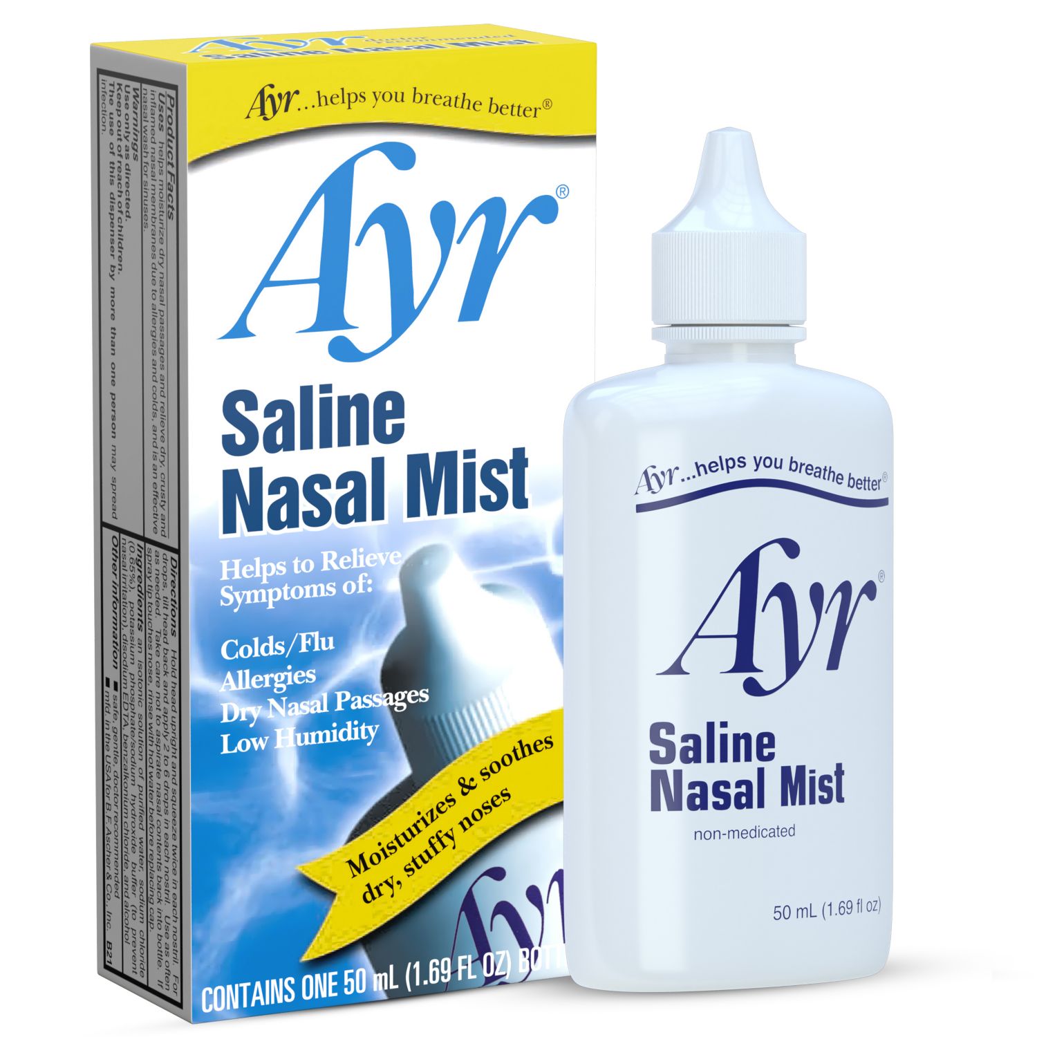 Ayr Saline Nasal Mist, 1.69 OZ