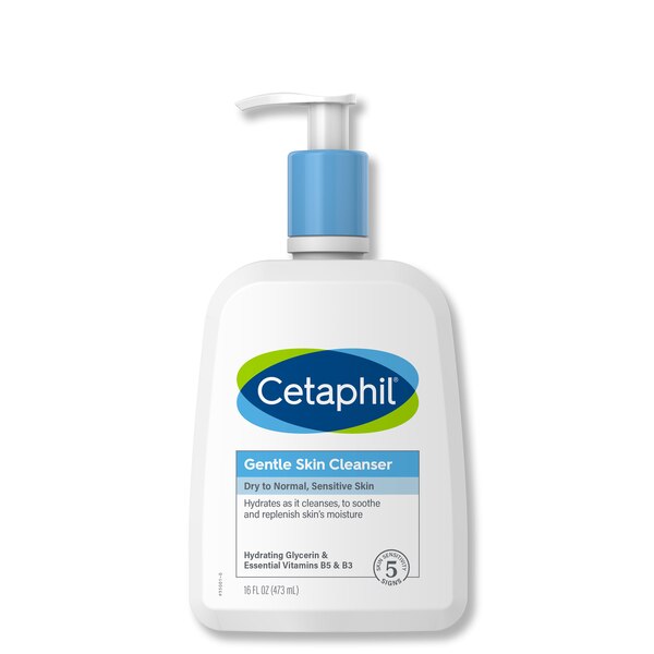 Cetaphil Hydrating Gentle Skin Cleanser for Dry to Normal Sensitive Skin, 16 OZ