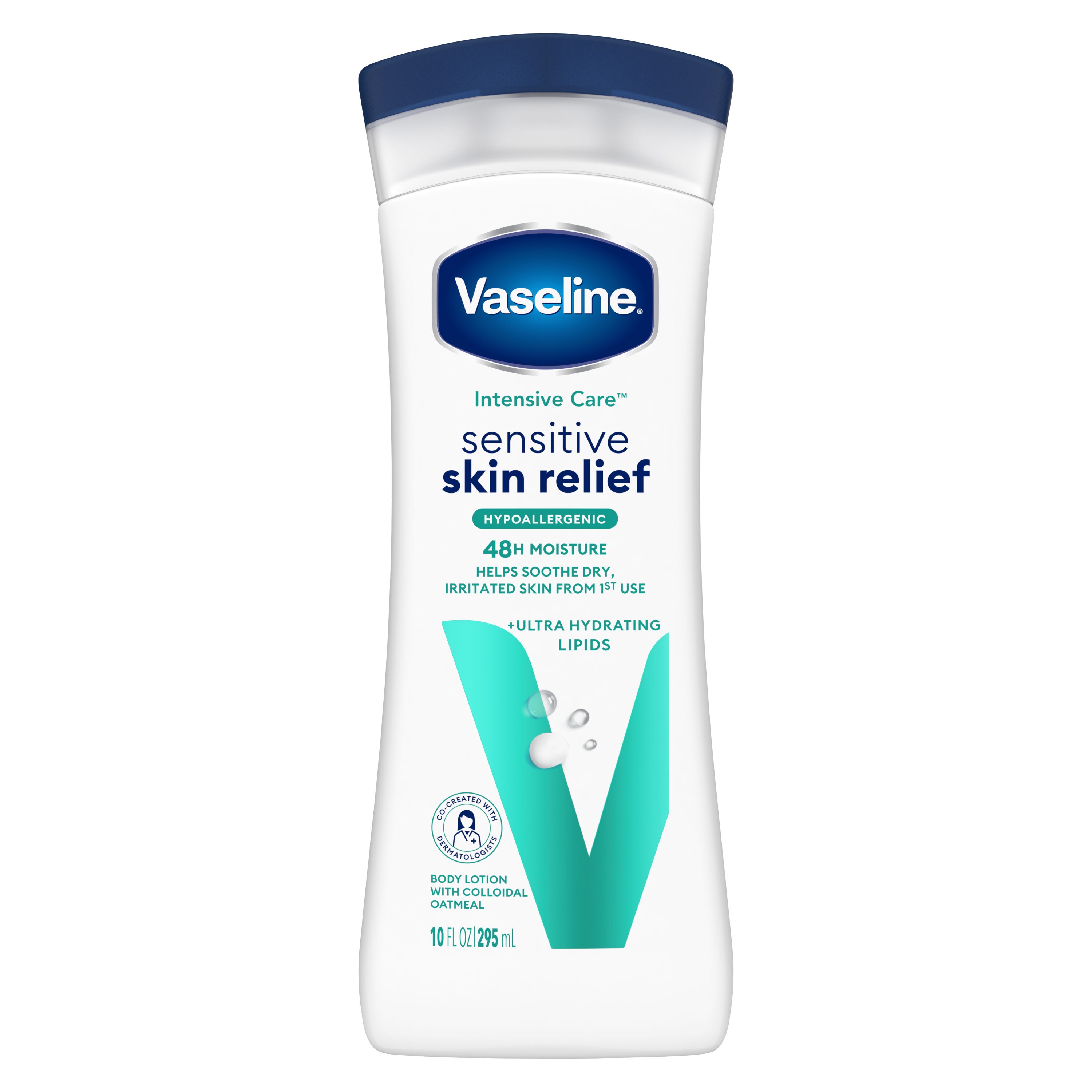 Vaseline Intensive Care Sensitive Skin Relief Hypoallergenic Body Lotion with Colloidal Oatmeal