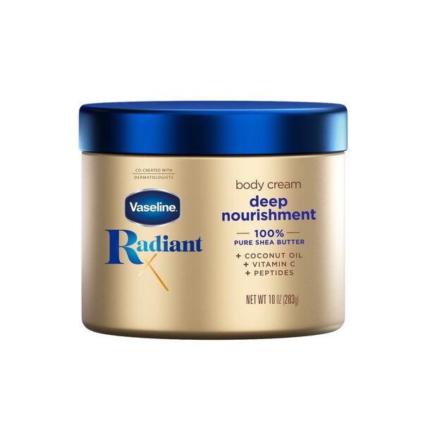 Vaseline Radiant X Deep Nourishment Body Cream, 10 OZ