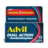 Advil Dual Action Acetaminophen and Ibuprofen Caplets, thumbnail image 1 of 6