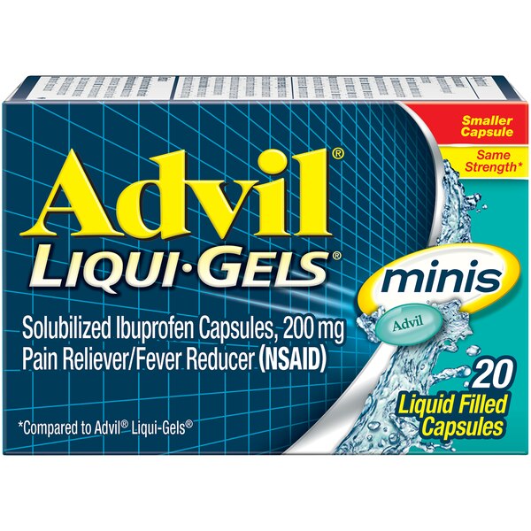 Advil Liqui-Gels Minis 200 MG Ibuprofen Capsules