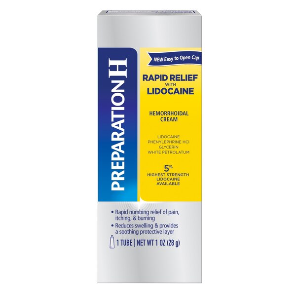 PREPARATION H Rapid Relief with Lidocaine Treatment Cream