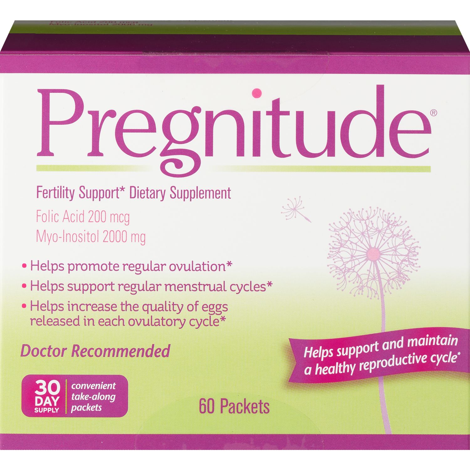 Pregnitude Fertility Support Dietary Supplement, 60 CT