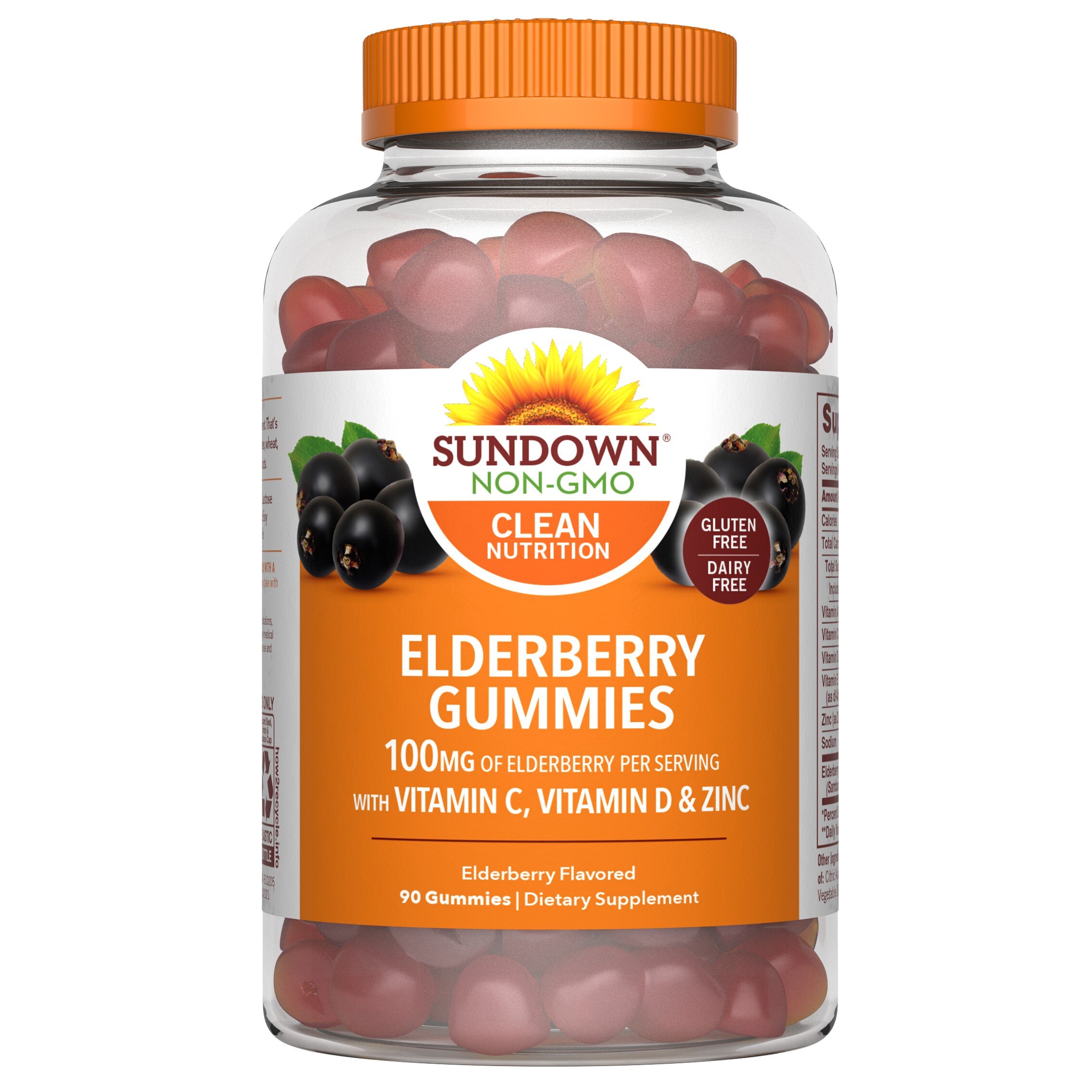 Sundown Elderberry with Vitamin C, Vitamin D & Zinc Gummies