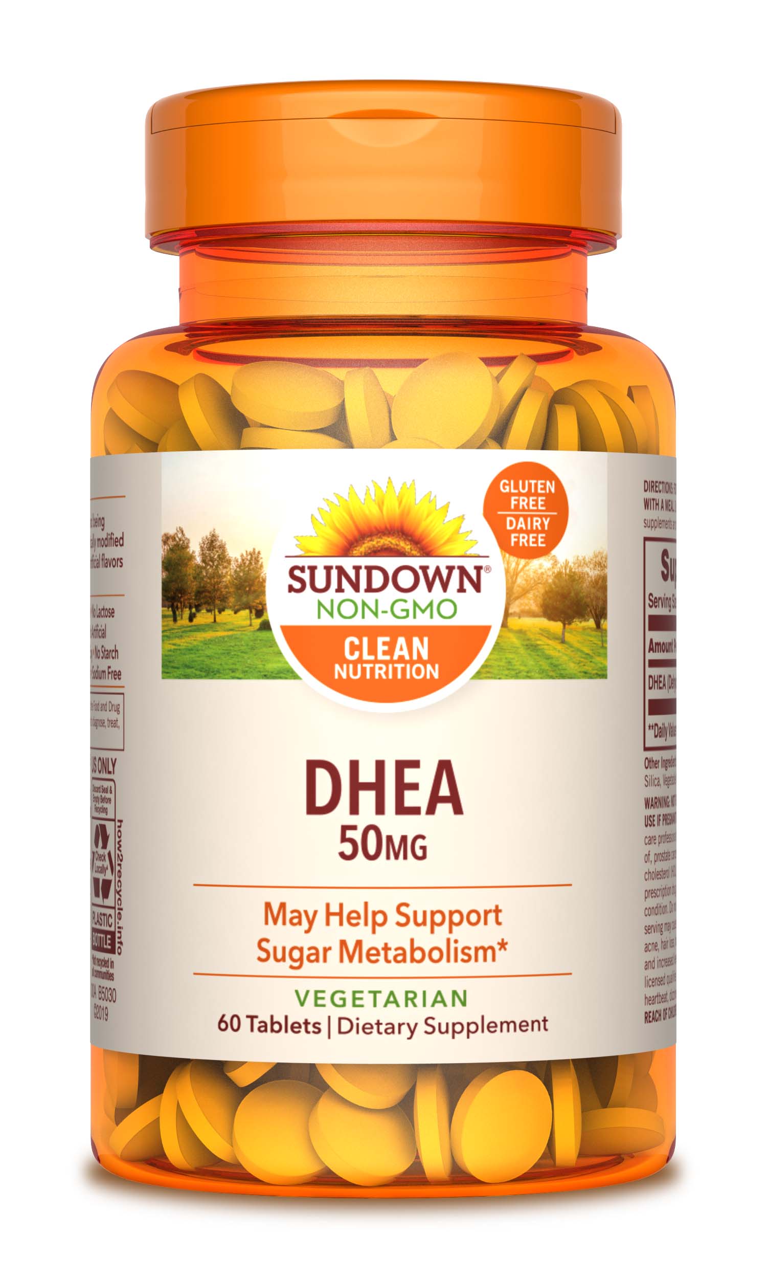 Sundown Naturals DHEA Tablets 50mg, 60CT