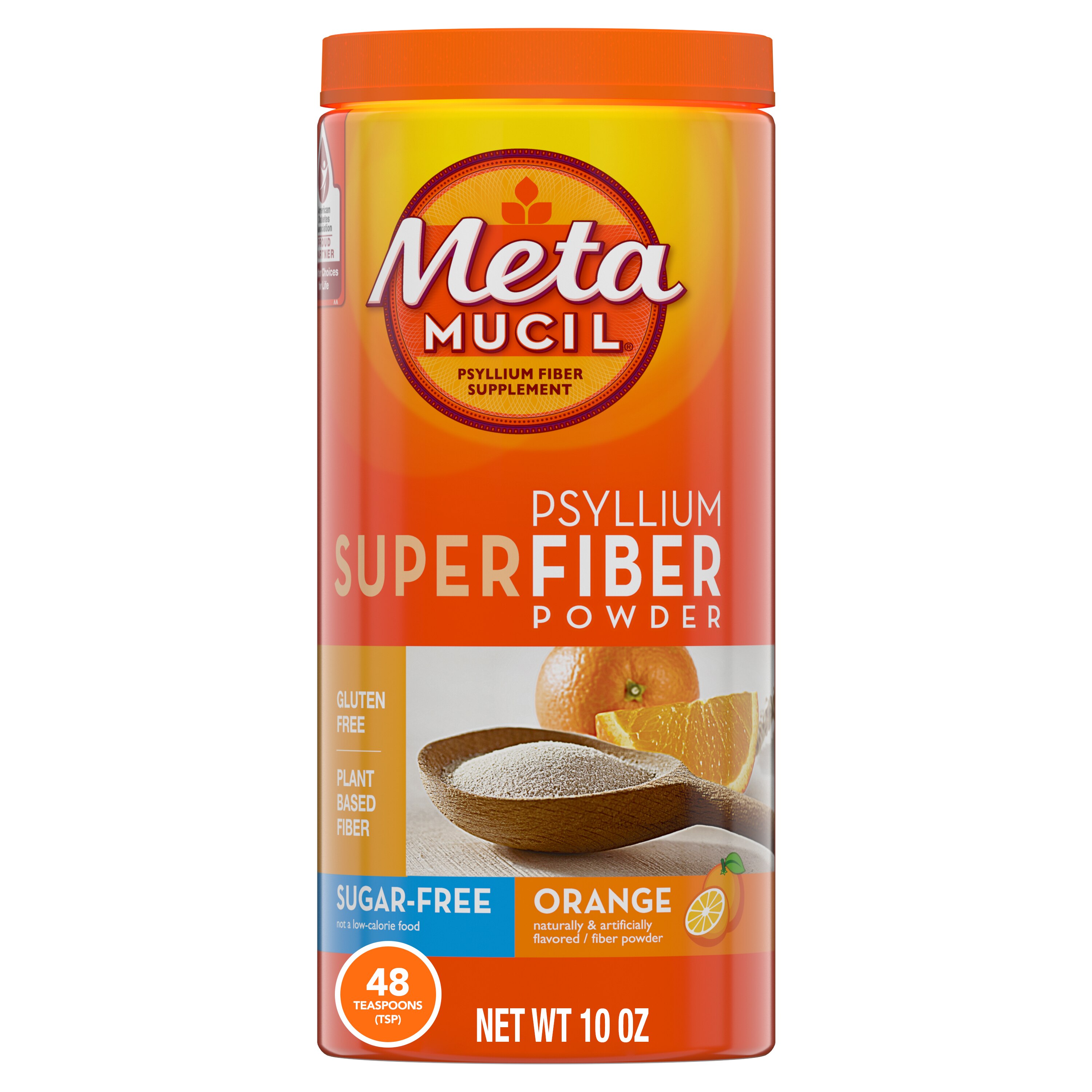 Metamucil Psyllium Sugar Free SuperFiber Powder, 10 OZ