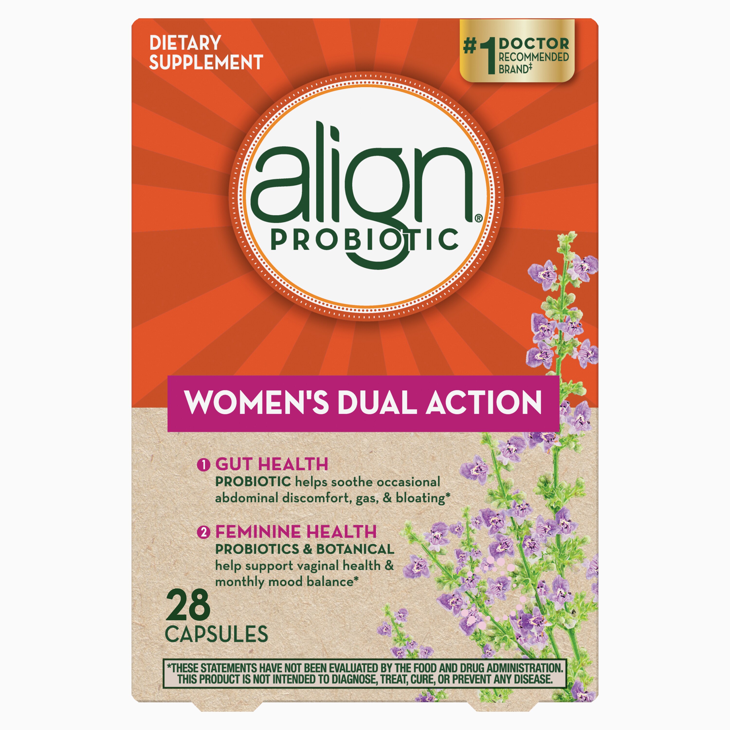 Align Probiotic Women's Dual Action Probiotics Capsules