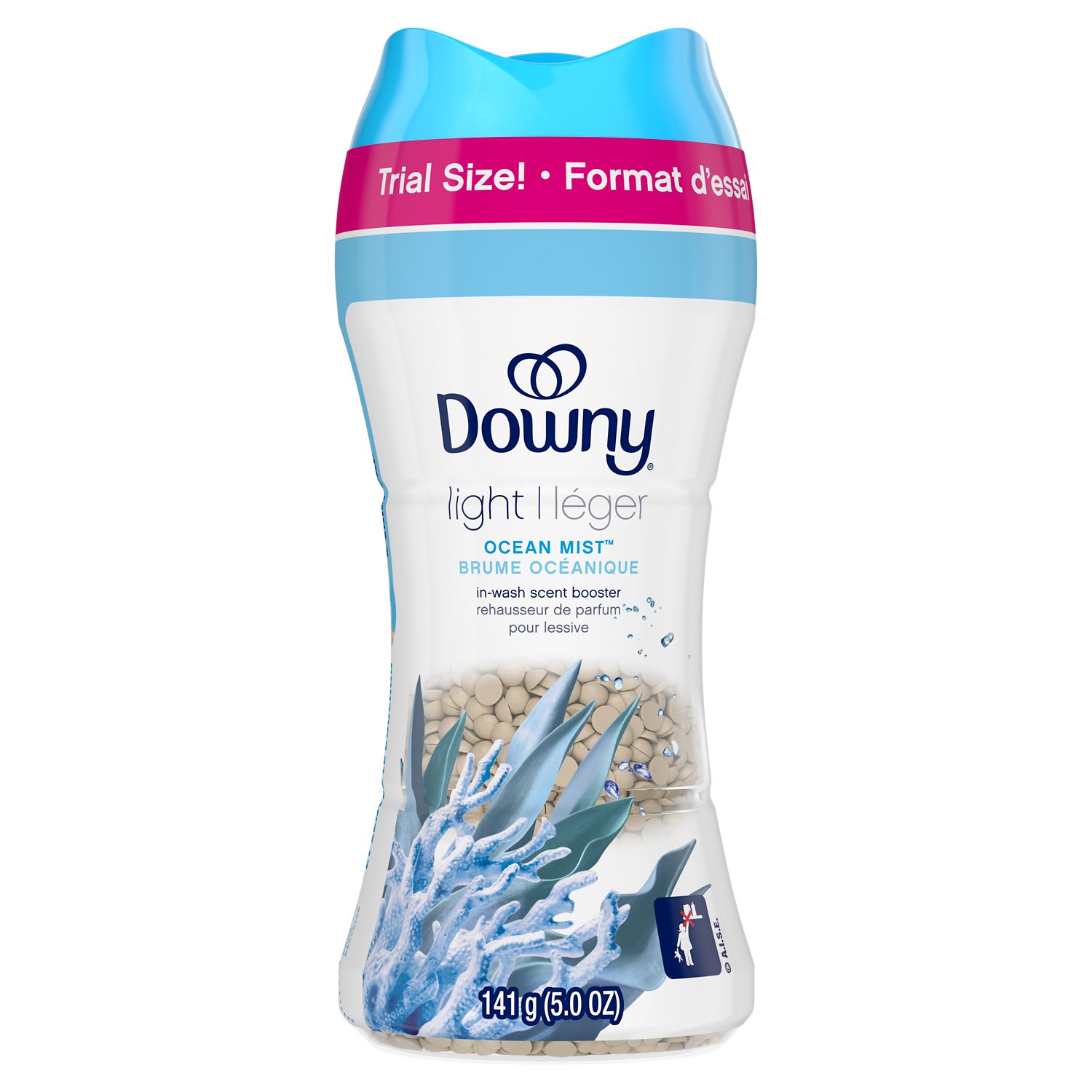 Downy Light Scent In-Wash Scent Booster Beads, Ocean Mist, No Heavy Perfumes, 5 oz