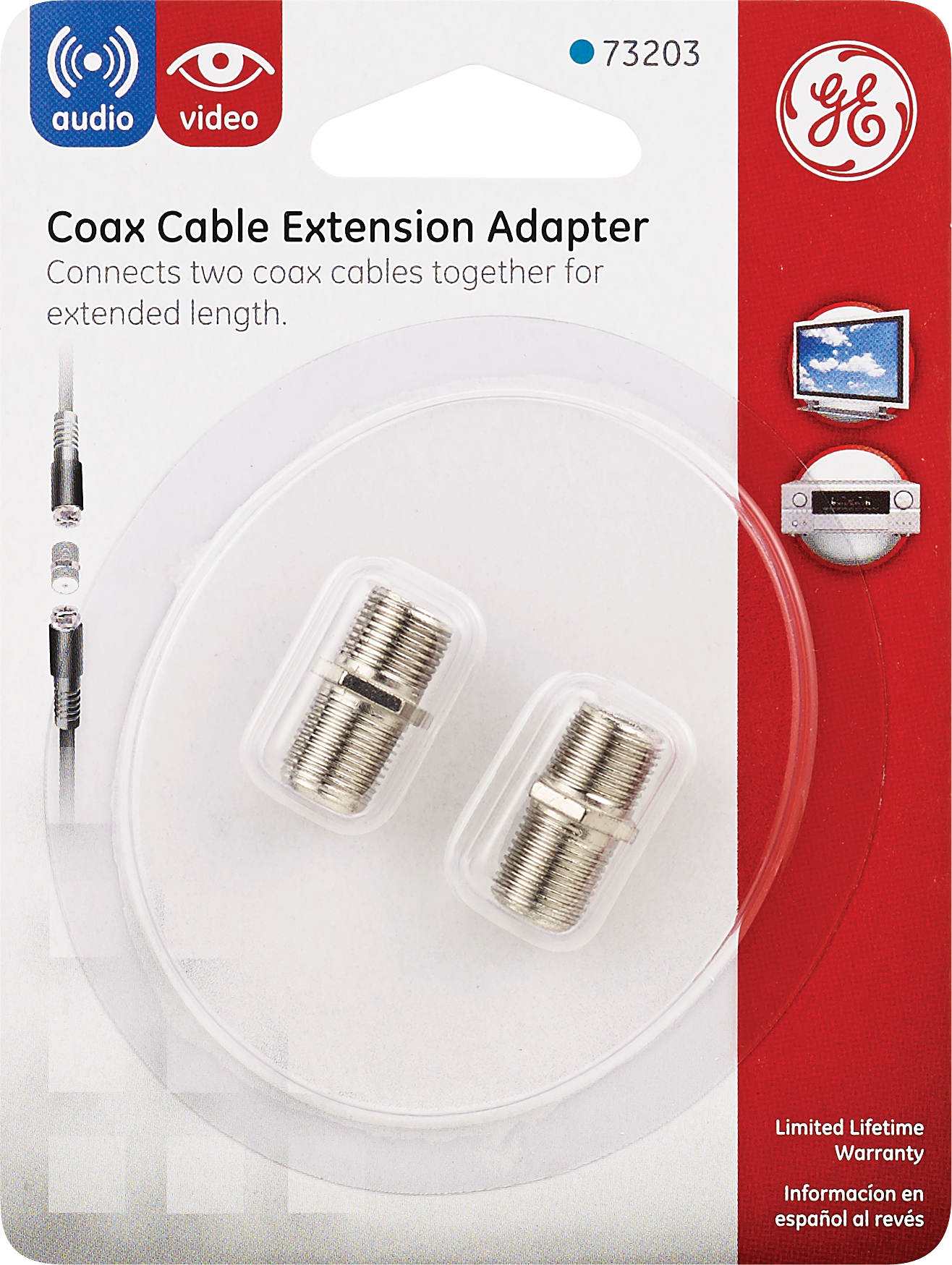 GE Coax Cable Extension Adapter